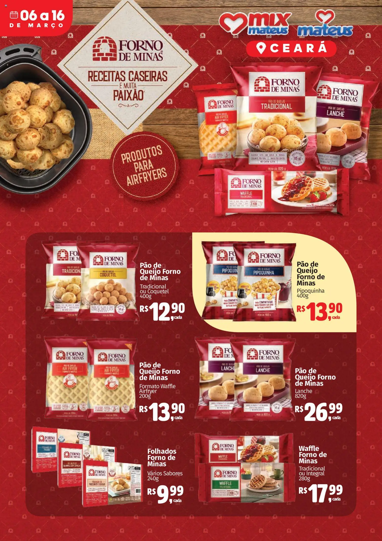 Mateus Folheto - válido de 06.03.2026 | Página: 1 | Produtos: Forno, Air fryer, Pão, Pão de queijo