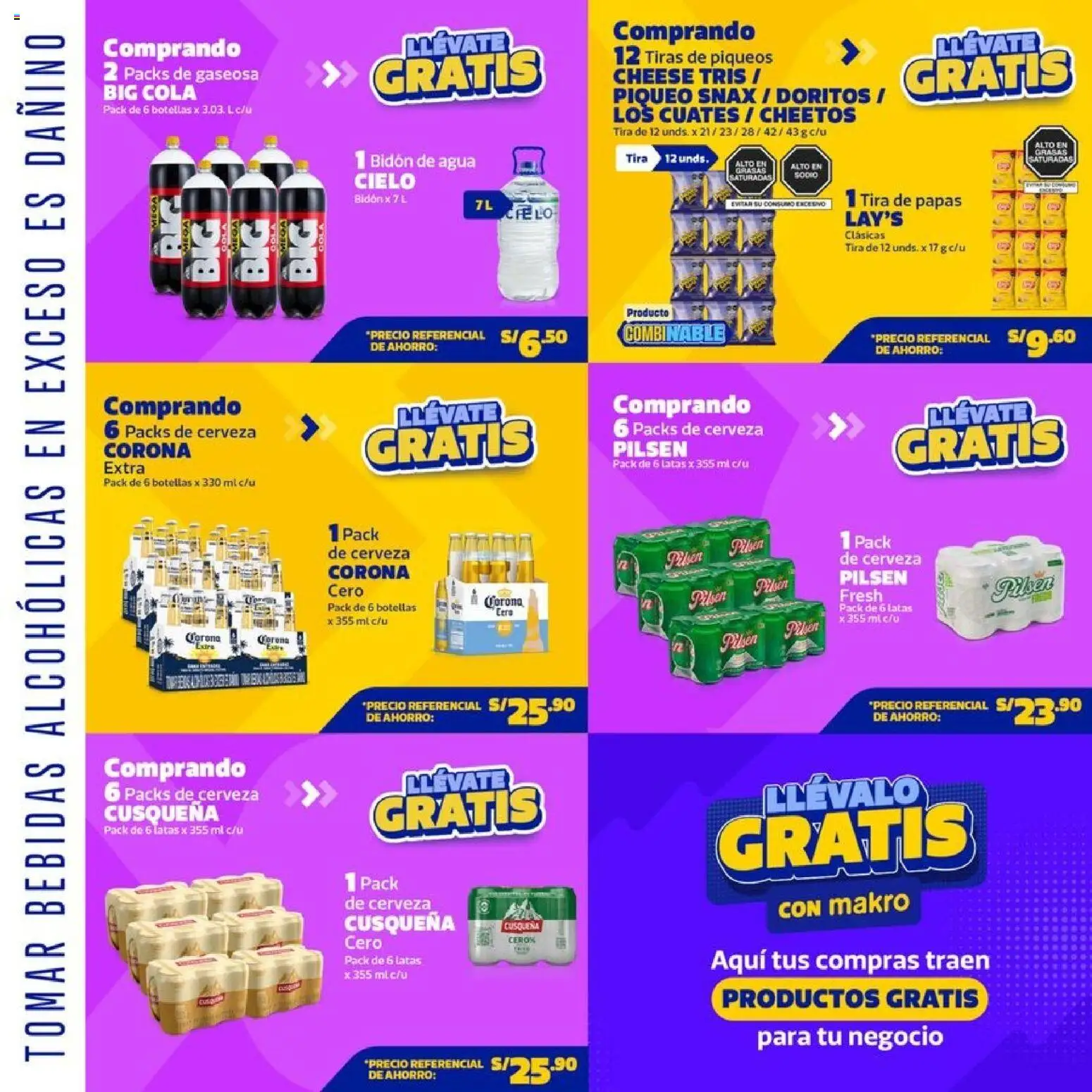 Catálogo Makro válido desde 04.06.2026 | Página: 11 | Productos: Cerveza, Papas