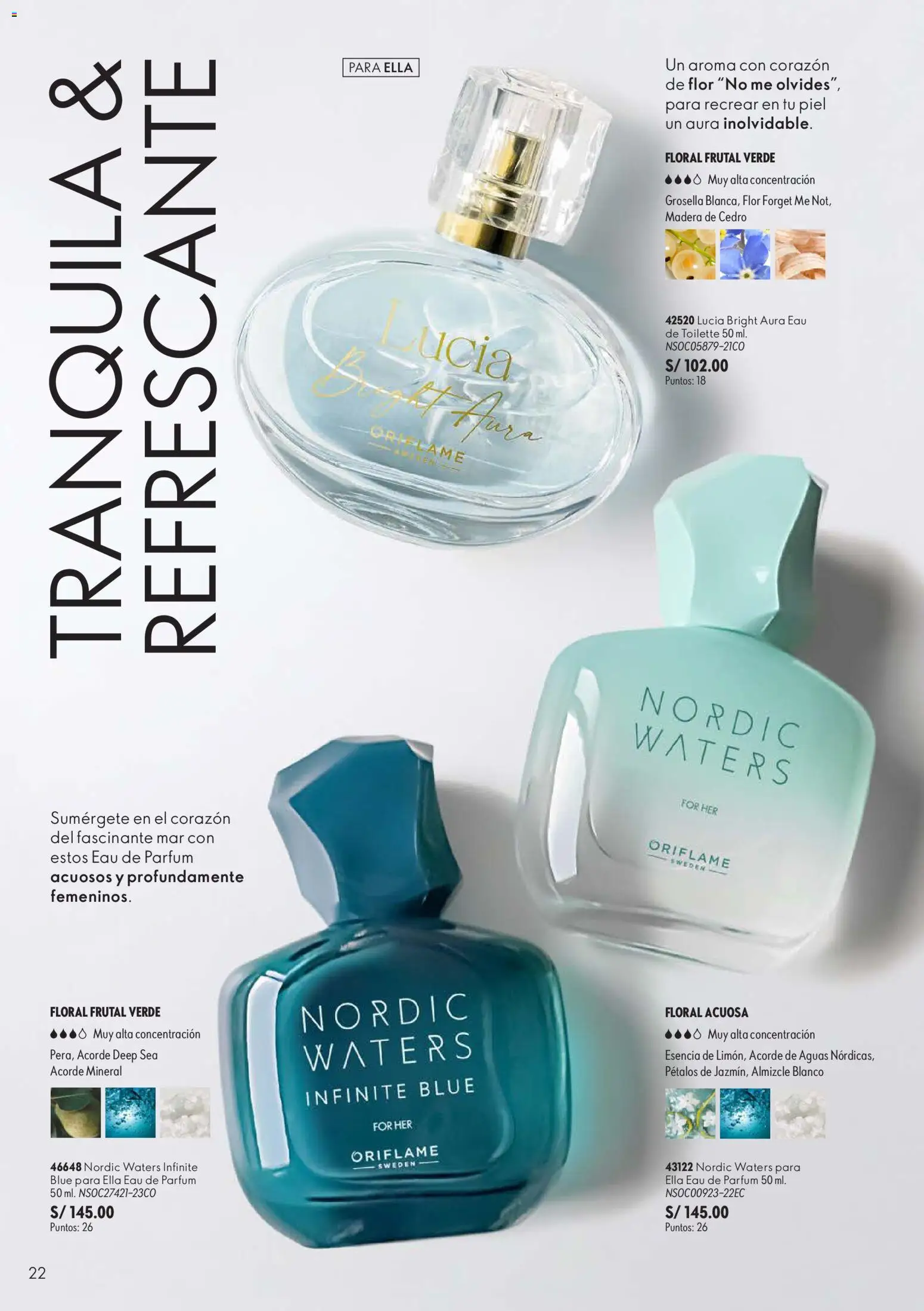 Catálogo Oriflame válido desde 22/08/2026 | Página: 22 | Productos: EAU de Toilette