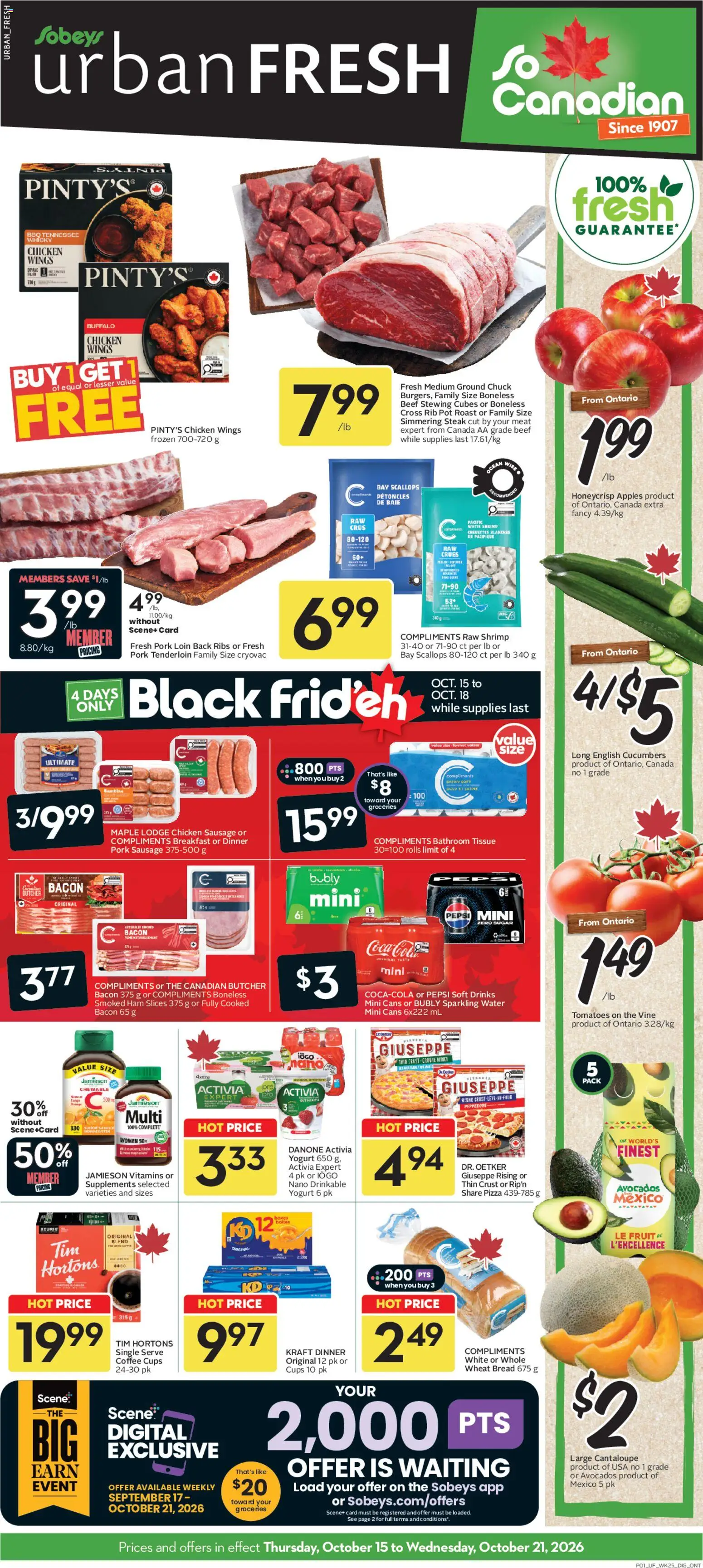 Sobeys flyer valid from Oct 15, 2026 | Page: 1