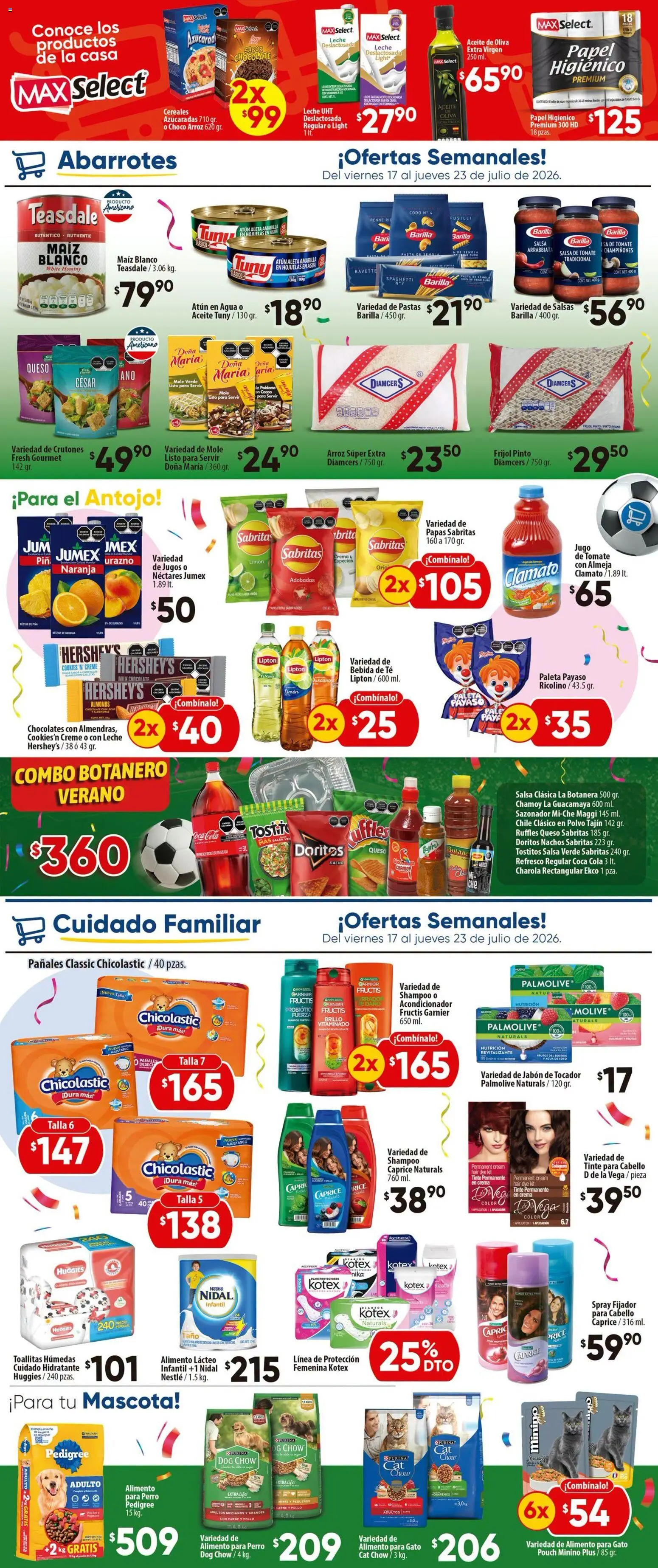 Nuevas ofertas de Calimax válidas en toda la República Mexicana desde el 17/07/2026. ¡Encuentra las mejores ofertas en Calimax folleto Mexicali y SLRC! | Página: 5 | Productos: Refresco, Aceite de oliva, Toallitas húmedas, Pasta