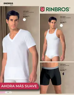 Vista previa de Andrea catálogo Vestir Caballero, nuevo folleto de la tienda, válido en México a partir del 24/05/2026 | Página: 74 | Productos: Boxers, Algodón