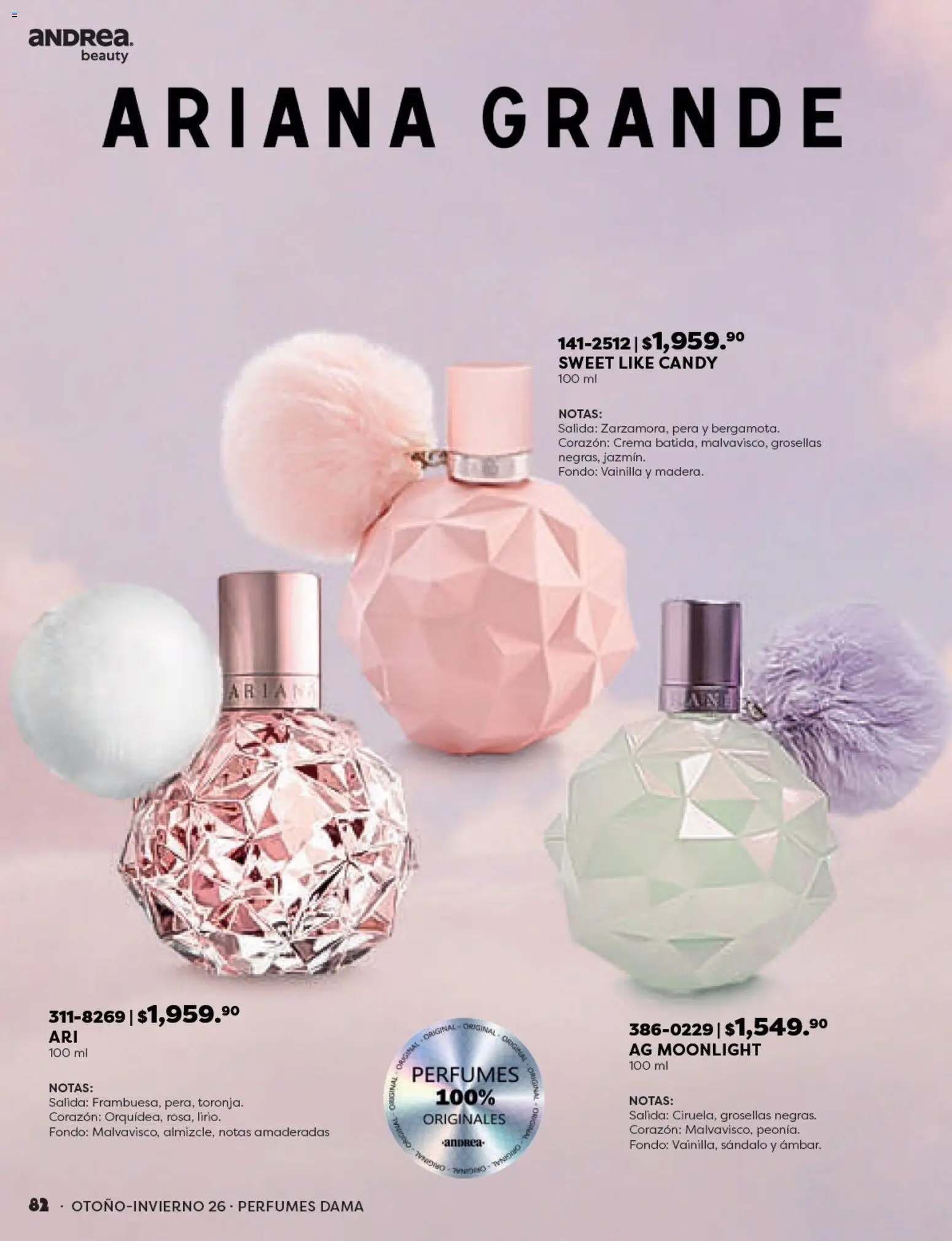 Nuevas ofertas de Andrea válidas en toda la República Mexicana desde el 23/08/2026. ¡Encuentra las mejores ofertas en Andrea catálogo Beauty! | Página: 82 | Productos: Pera, Crema, Vainilla, Perfumes