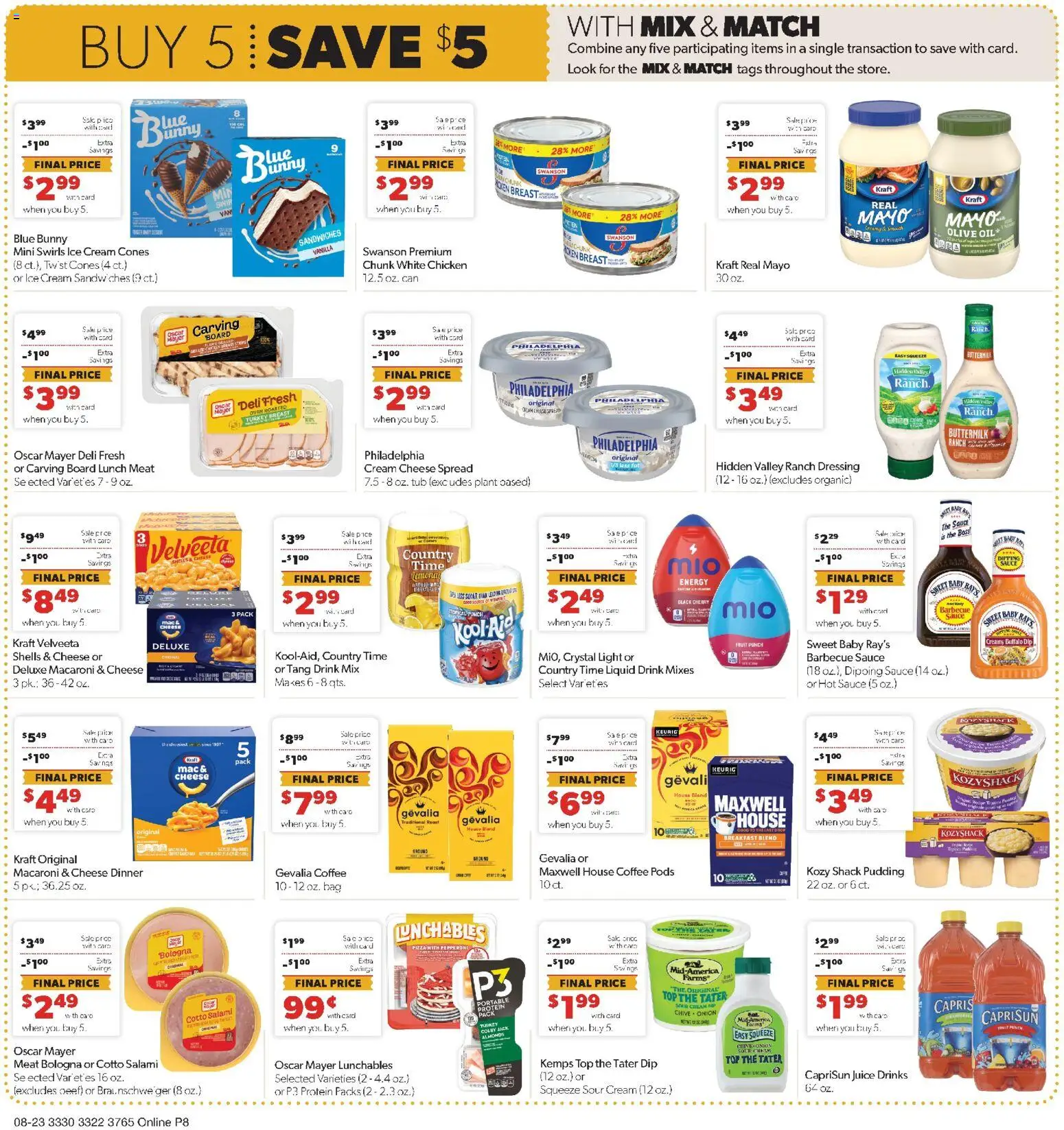 Family Fare Weekly Ad - MN - valid from 08/23/2026 | Page: 5 | Products: Almonds, Turkey, Chicken, Protein