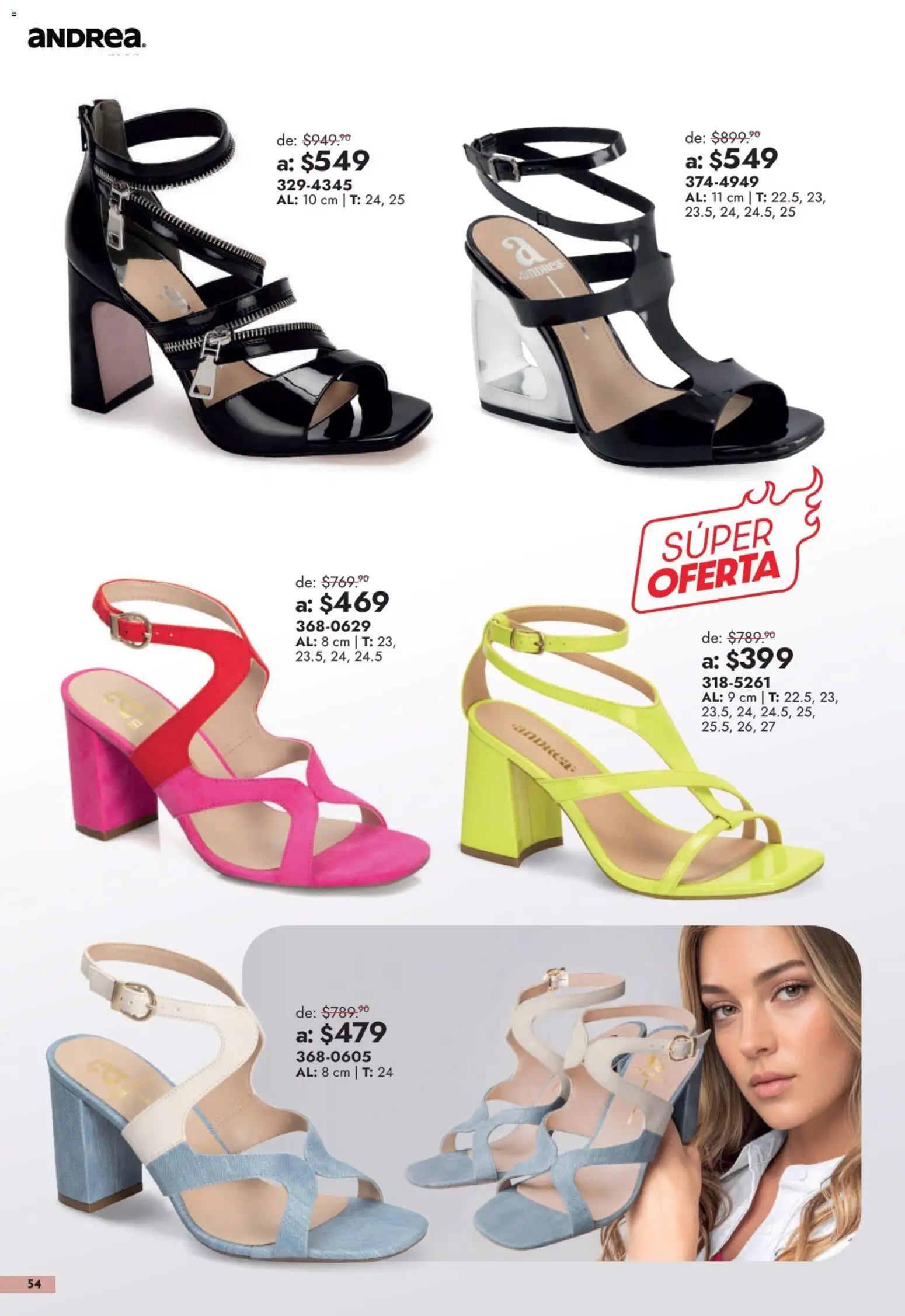 Nuevas ofertas de Andrea válidas en toda la República Mexicana desde el 13/09/2026. ¡Encuentra las mejores ofertas en Andrea catálogo Outlet! | Página: 54