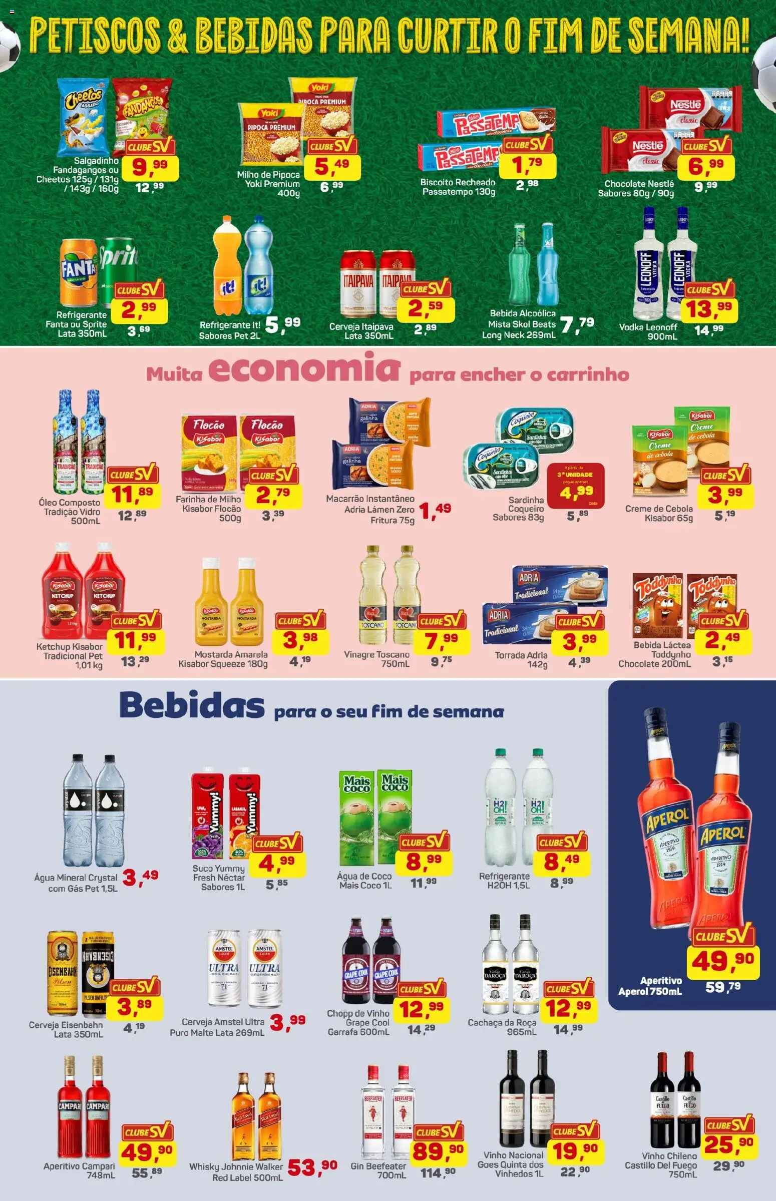 Supermercados São Vicente Folheto - válido de 17/07/2026 | Página: 3 | Produtos: Biscoito, Eisenbahn, Óleo, Suco