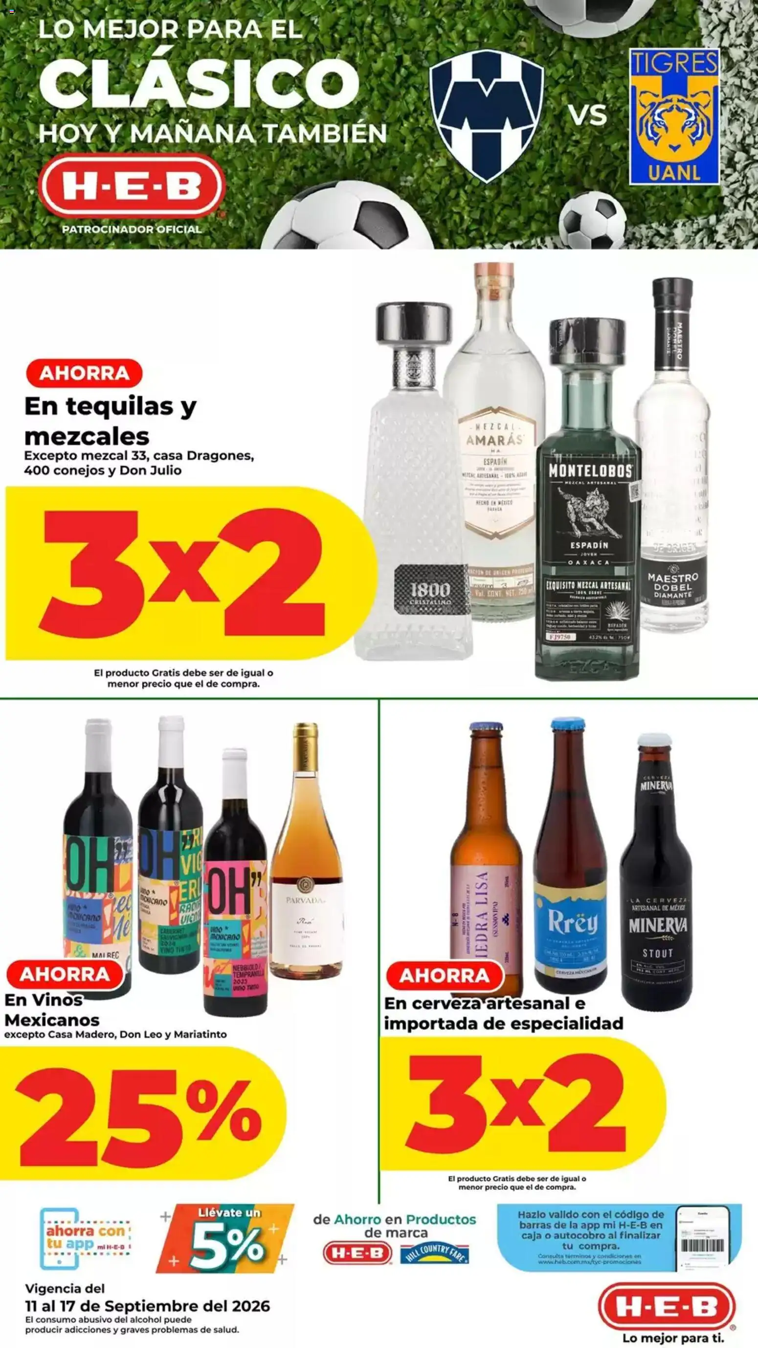 Nuevas ofertas de H-E-B válidas en toda la República Mexicana desde el 11/09/2026. ¡Encuentra las mejores ofertas en H-E-B folleto! | Página: 3