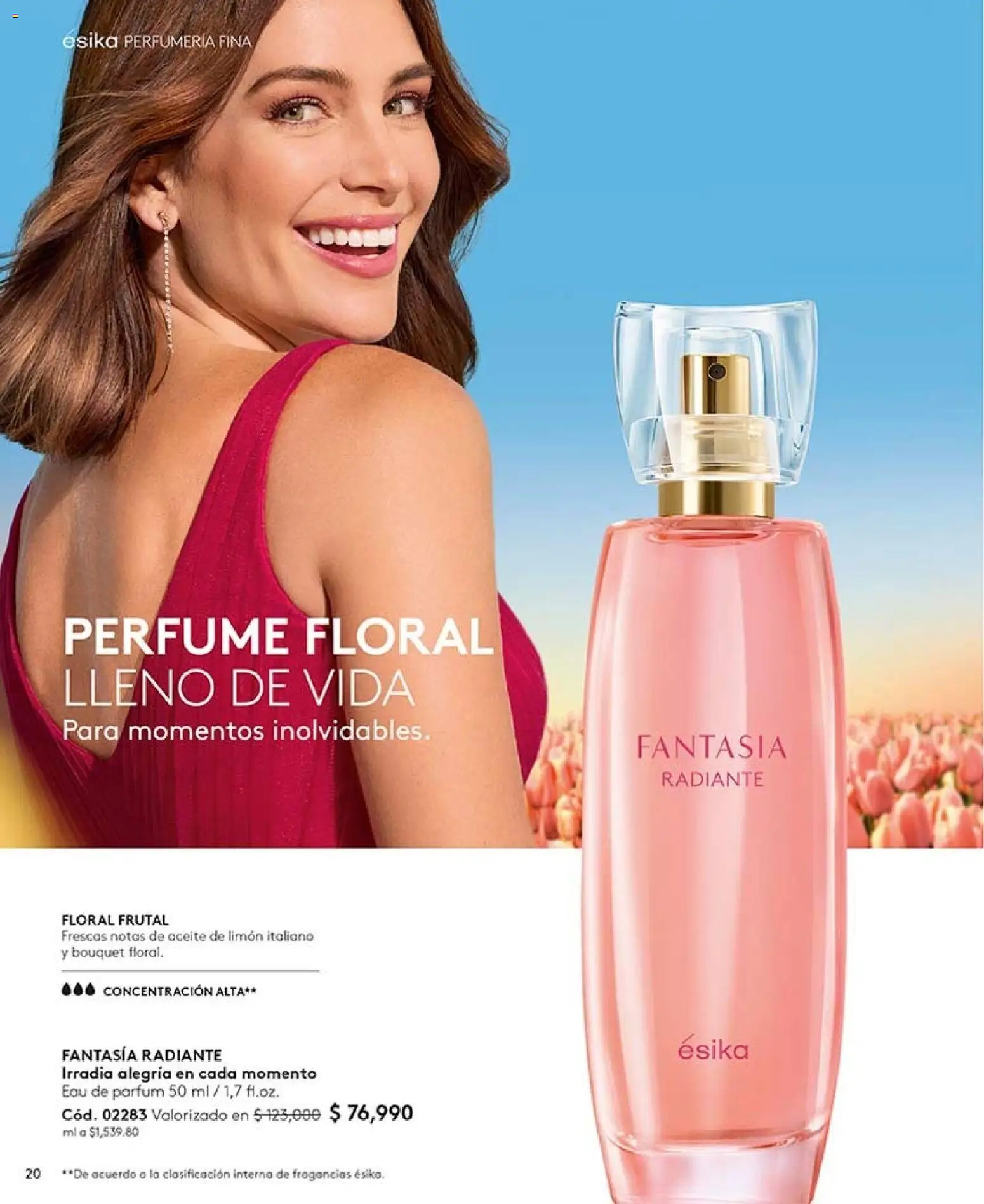 Ésika revista - valida desde el 07/08/2026 | Página: 20 | Productos: Limón, Perfume, Aceite