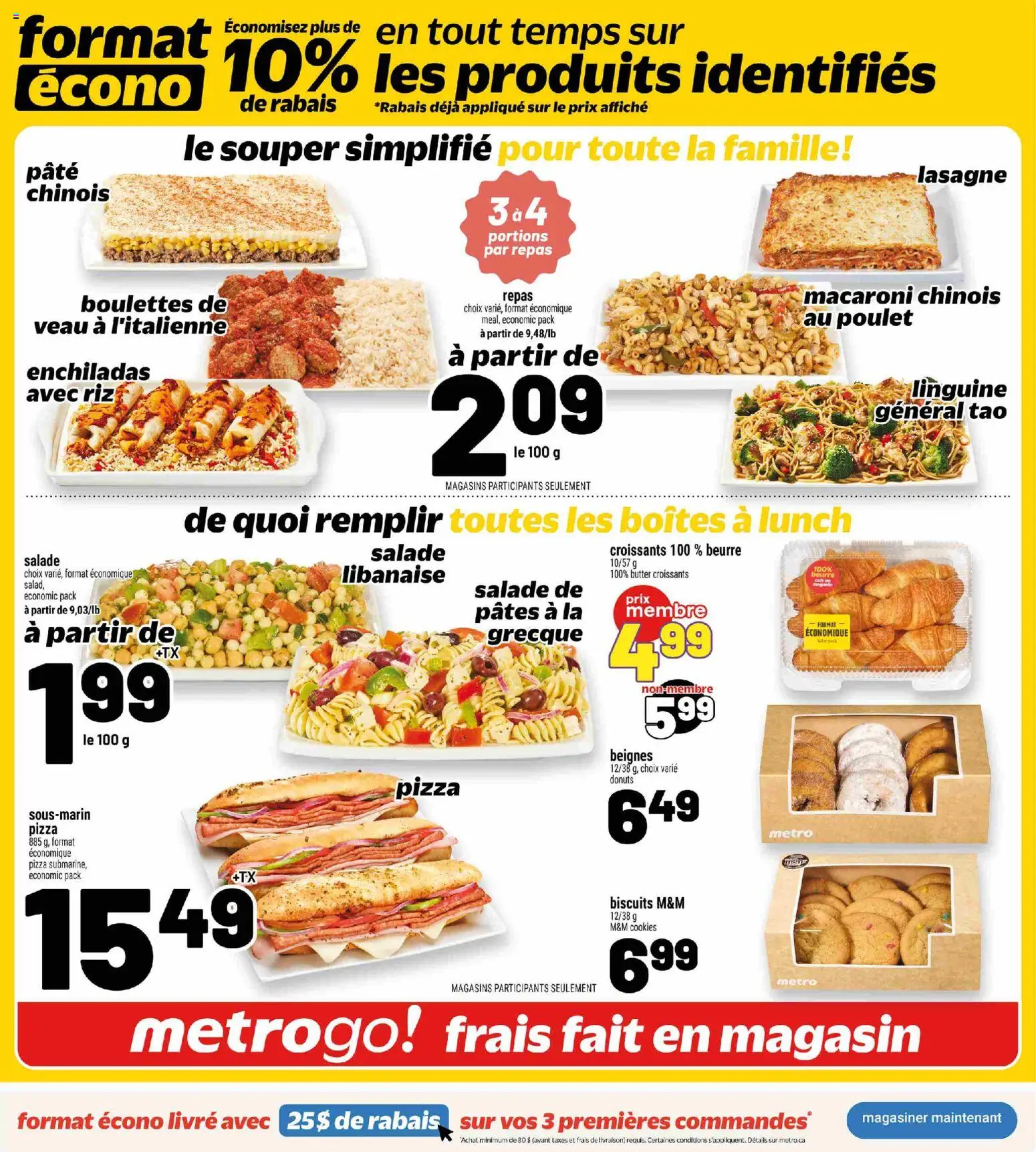Metro flyer valid from Oct 1, 2026 | Page: 5 | Products: Cookies, Biscuits, Butter, Pizza