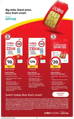 Preview of Coles catalogue - valid from 09/09/2026 | Page: 46 | Products: Battery, Device, Camera, Mobile