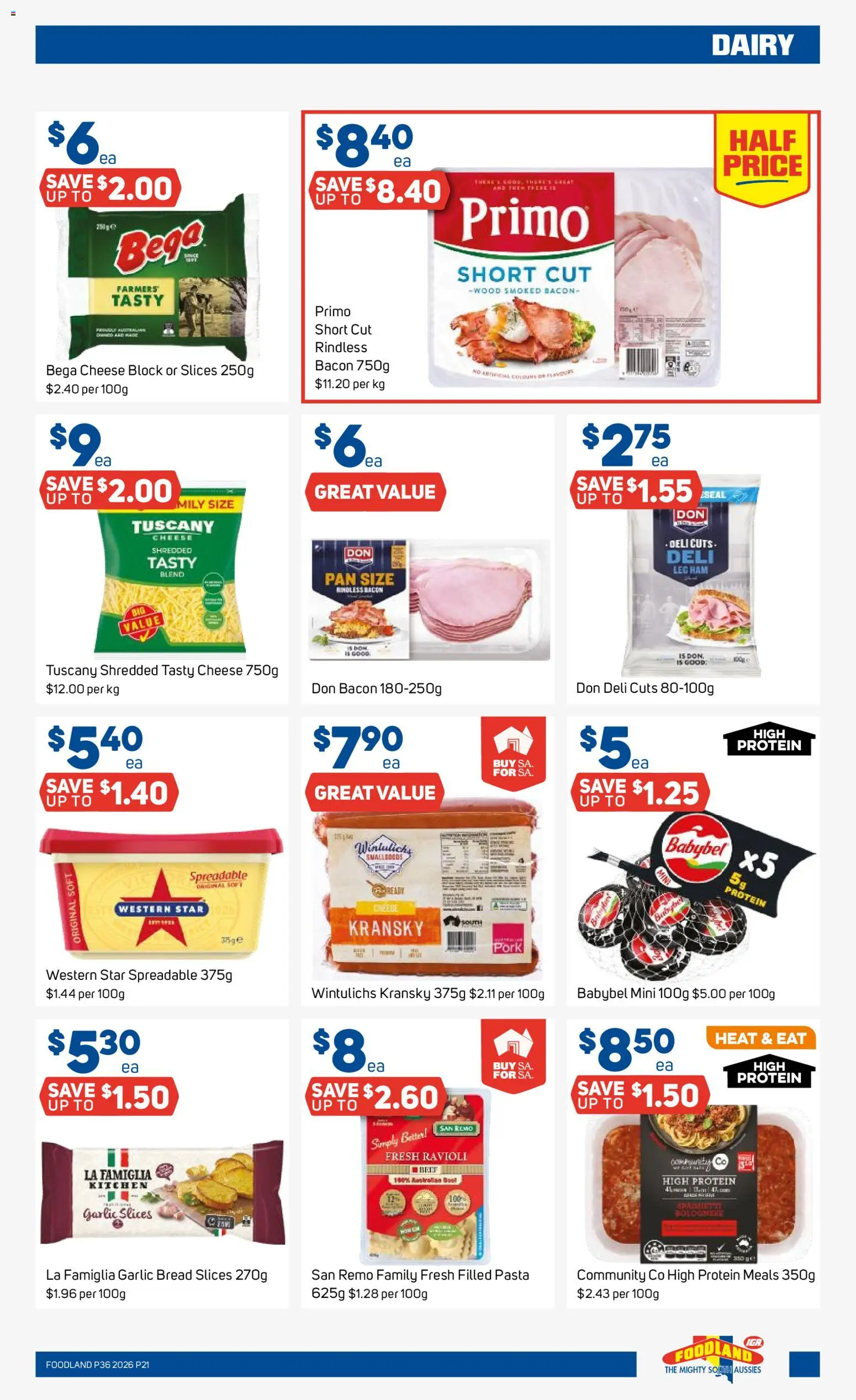 Foodland catalogue - valid from 02/09/2026 | Page: 21 | Products: Dairy, Protein, Wood, Garlic