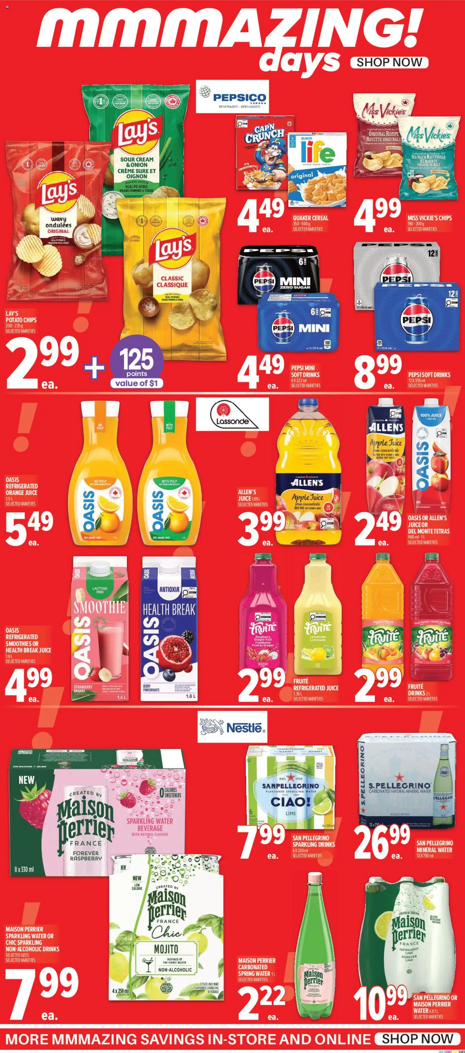 Metro flyer valid from Jul 9, 2026 | Page: 3 | Products: Chips, Cream, Potatoes, Juice