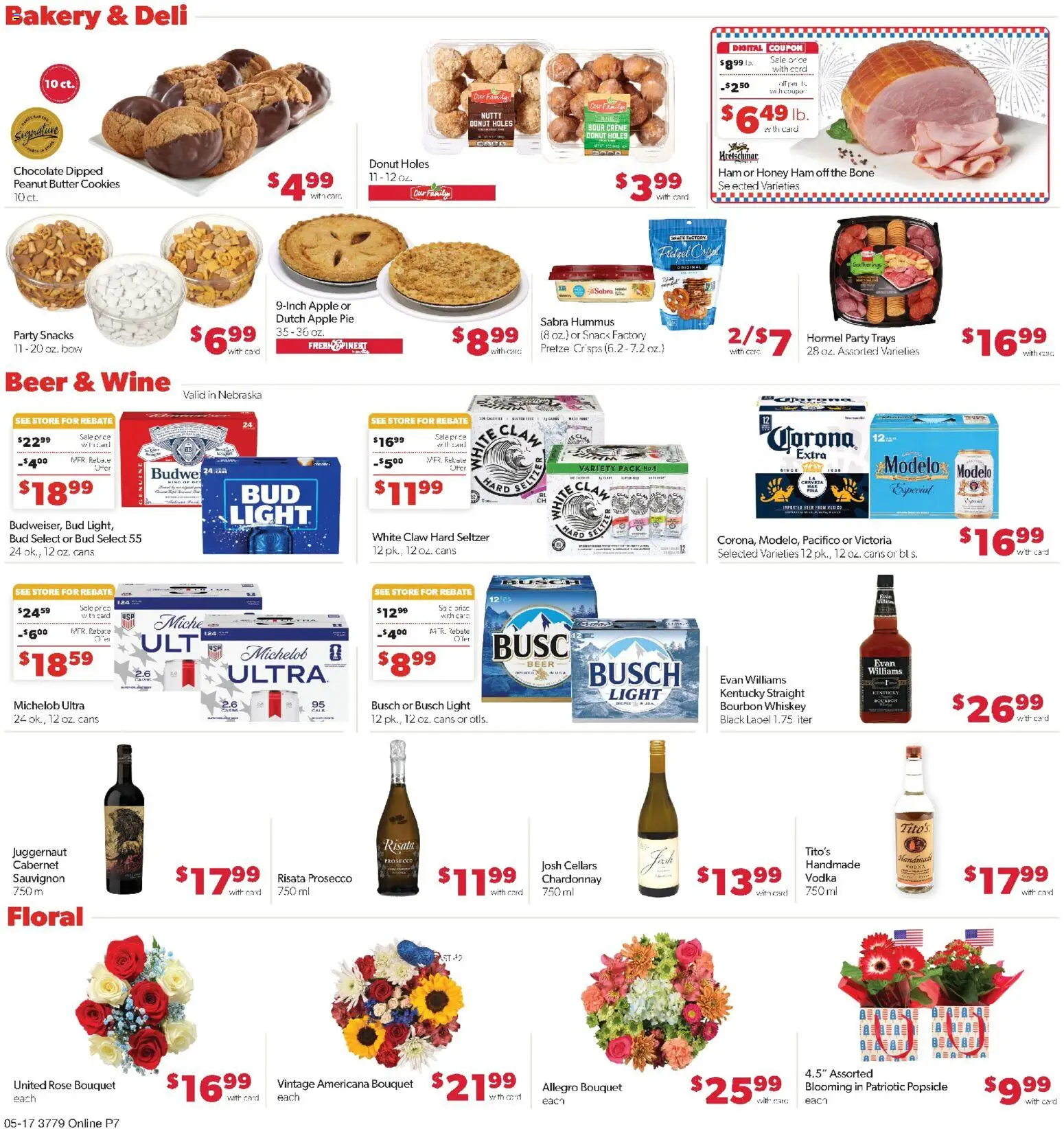Family Fare Weekly Ad - NE - valid from 17.05.2026 | Page: 9 | Products: Beer, Cookies, Vodka, Whiskey