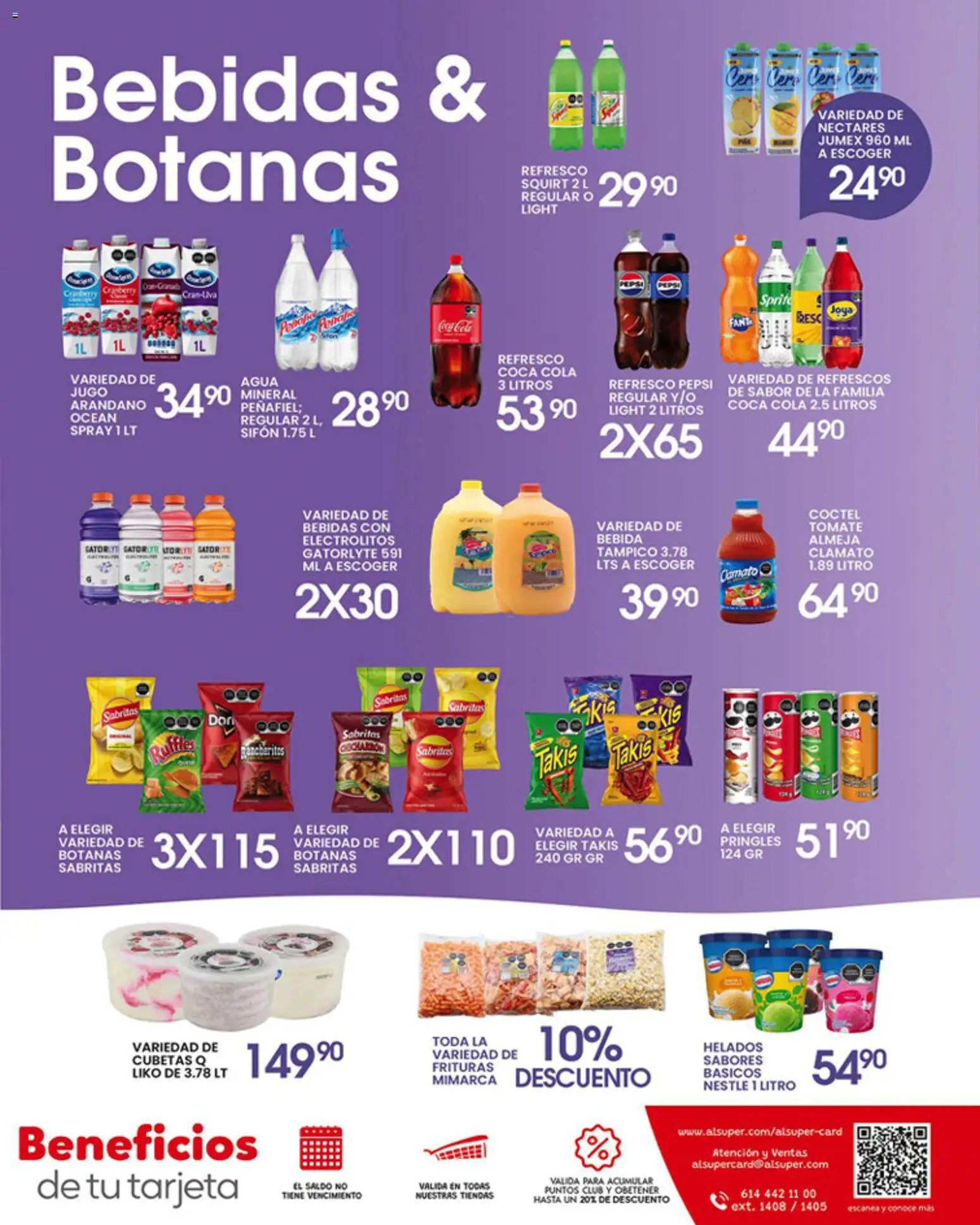 Nuevas ofertas de Alsuper válidas en toda la República Mexicana desde el 17.04.2026. ¡Encuentra las mejores ofertas en Alsuper folleto! | Página: 7 | Productos: Refresco, Tomate, Agua, Jugo
