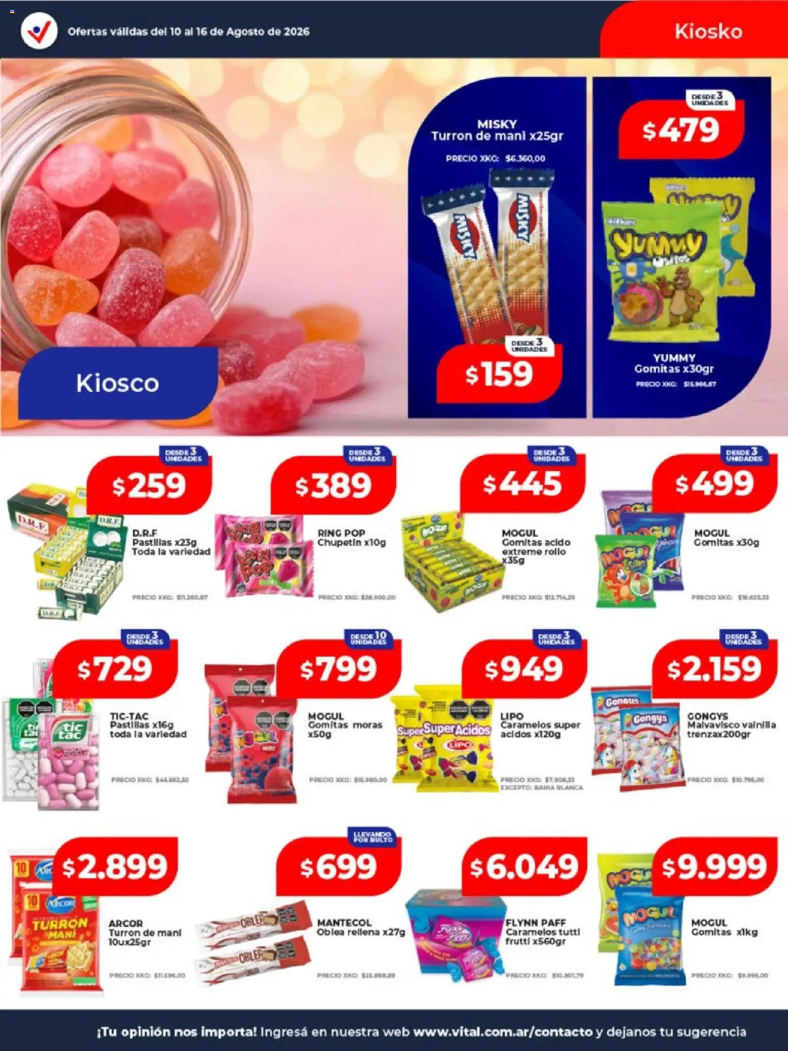 Vital - Ofertas San Justo │ válido desde el 10/08/2026 | Página: 21 | Productos: Vainilla, Gomitas, Mani, Turrón