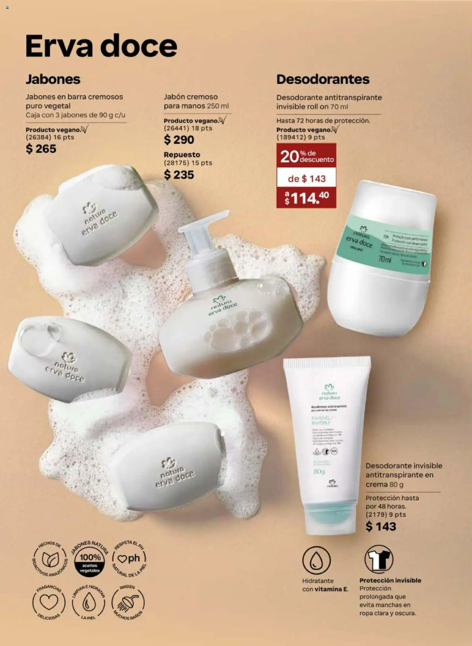 Nuevas ofertas de Natura válidas en toda la República Mexicana desde el 20/02/2026. ¡Encuentra las mejores ofertas en Natura campaña 4 2026! | Página: 140 | Productos: Crema, Ropa, Barra, Jabón