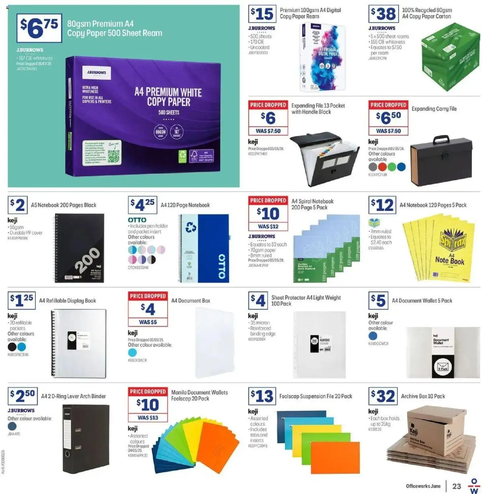 Officeworks catalogue - valid from 27.05.2026 | Page: 23 | Products: Box, Light, Digital, Notebook