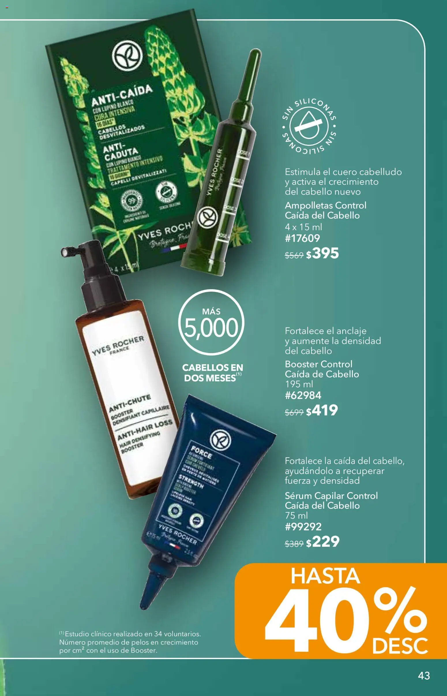 Nuevas ofertas de Yves Rocher válidas en toda la República Mexicana desde el 06/10/2026. ¡Encuentra las mejores ofertas en Yves Rocher campaña 14 2026! | Página: 43 | Productos: Serum