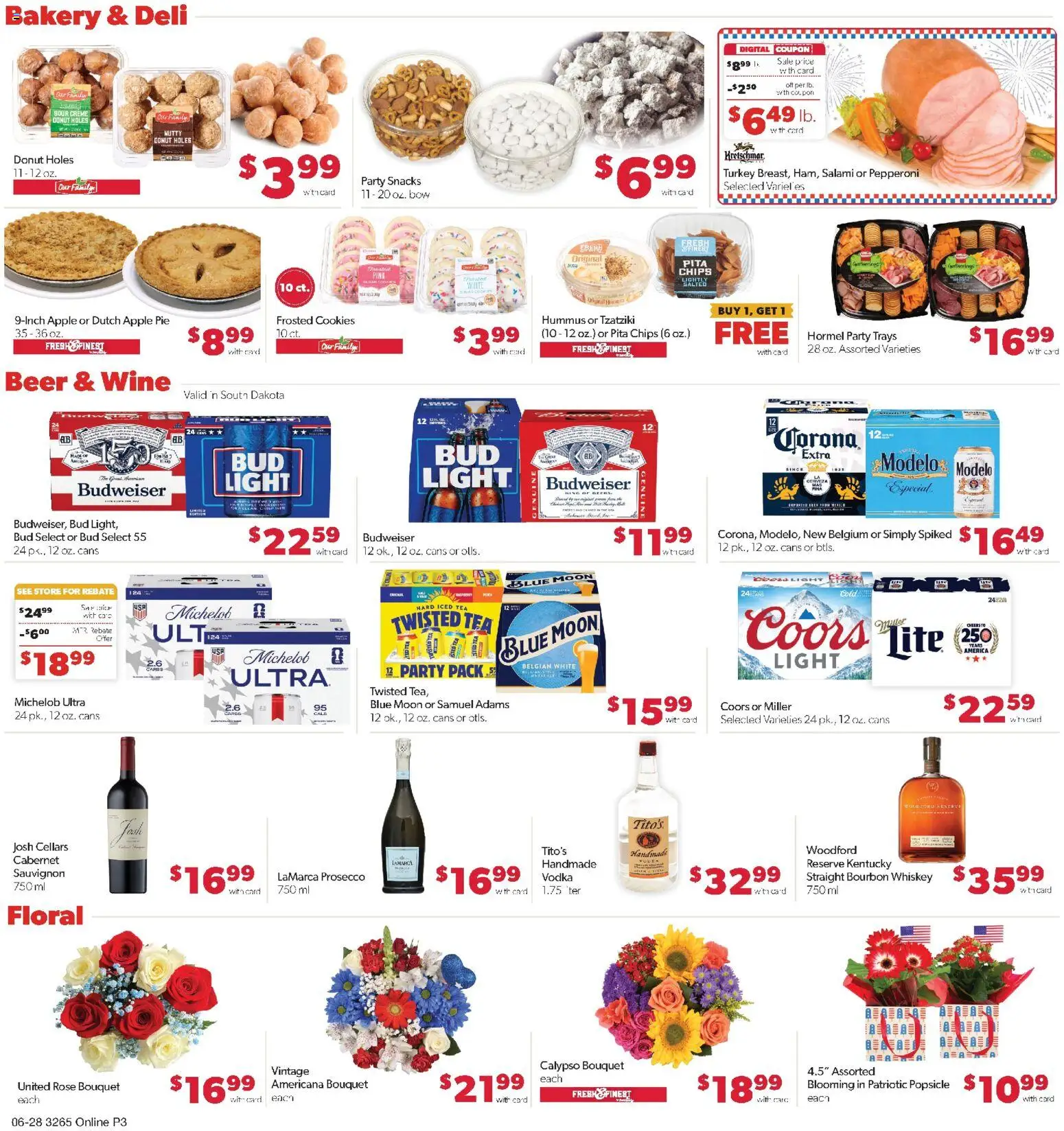 Family Fare Weekly Ad - SD - valid from 06/28/2026 | Page: 9 | Products: Bakery, Cookies, Vodka, Apple Pie