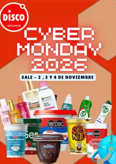 Vista previa Disco - Cyber Monday válido desde el 26/10/2026