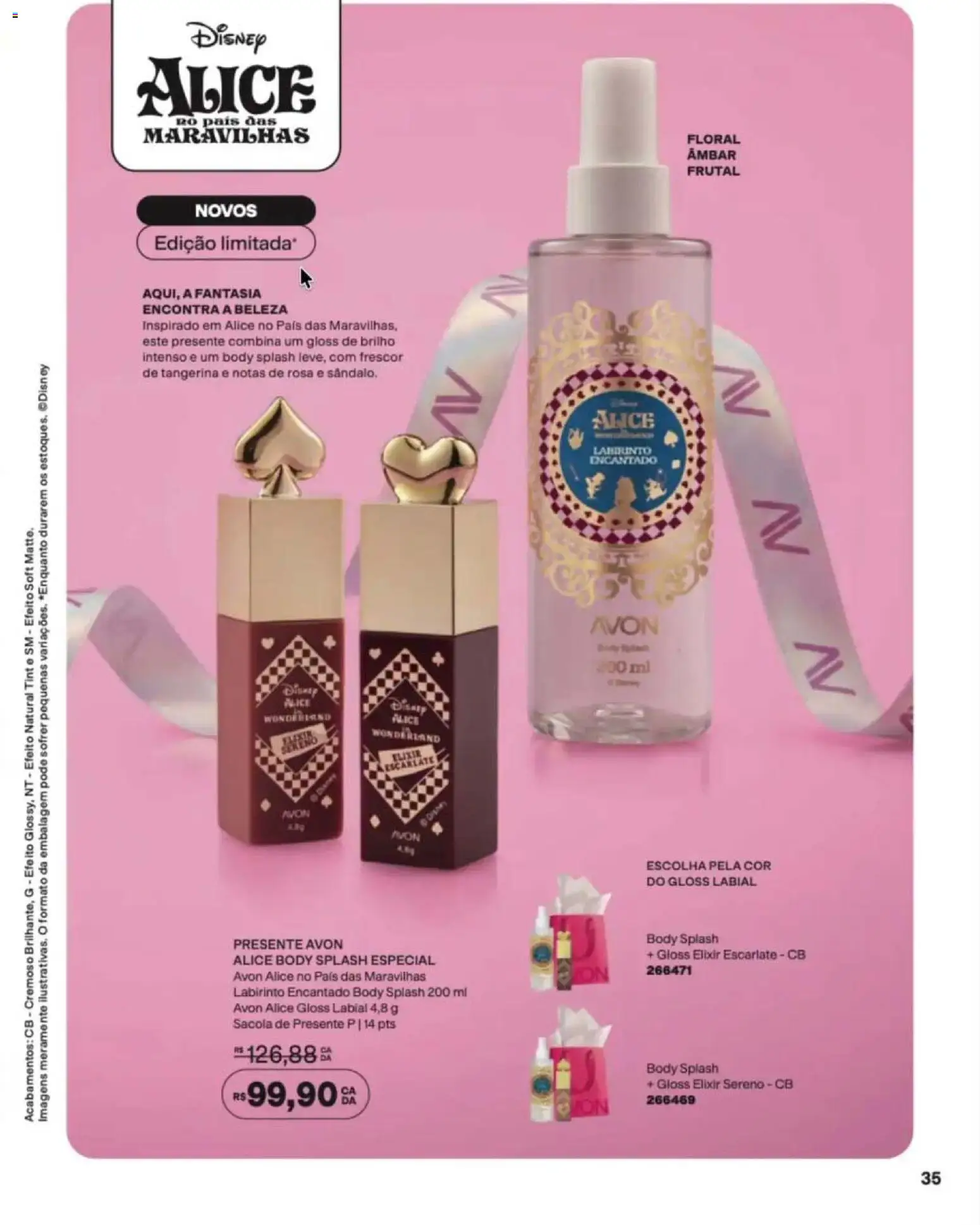 Avon Folheto - válido de 12/10/2026 | Página: 35 | Produtos: Gloss labial, Fantasia, Sacola, Body