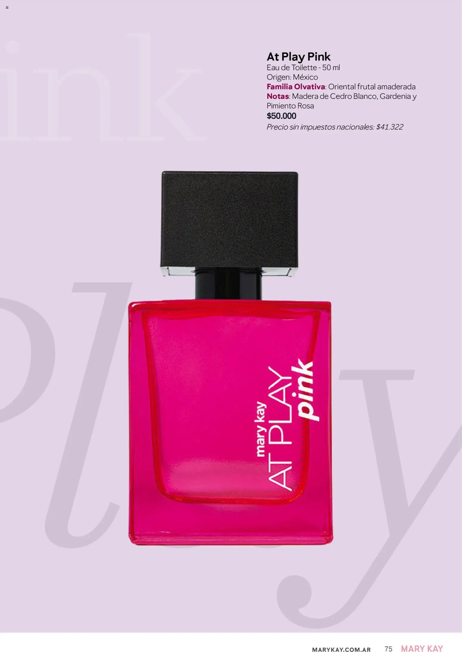 Mary Kay - Look Digital Otoño 2026 │ válido desde el 01/04/2026 | Página: 75 | Productos: Eau de toilette, Pimiento