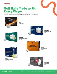 Preview of Staples flyer 2026 Guide - Golf from shop Staples valid from 13.05.2026 | Page: 6