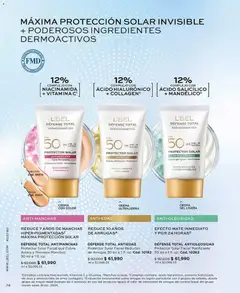 L'Bel catálogo C09/2026 -  Vista previa de la revista de la tienda L'Bel valido desde el 05.06.2026 | Página: 78 | Productos: Crema, Sobre, Uva, Protector solar
