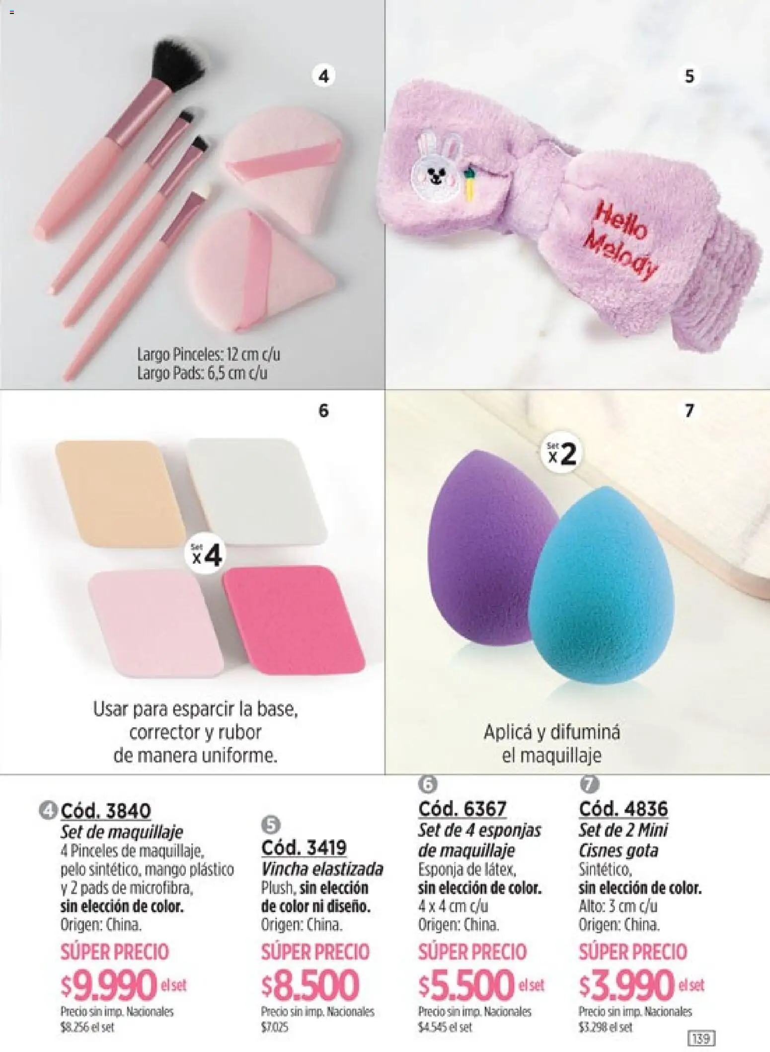 Amodil - Campaña 11 │ válido desde el 01.07.2026 | Página: 139 | Productos: Vincha, Maquillaje, Esponja, Mango