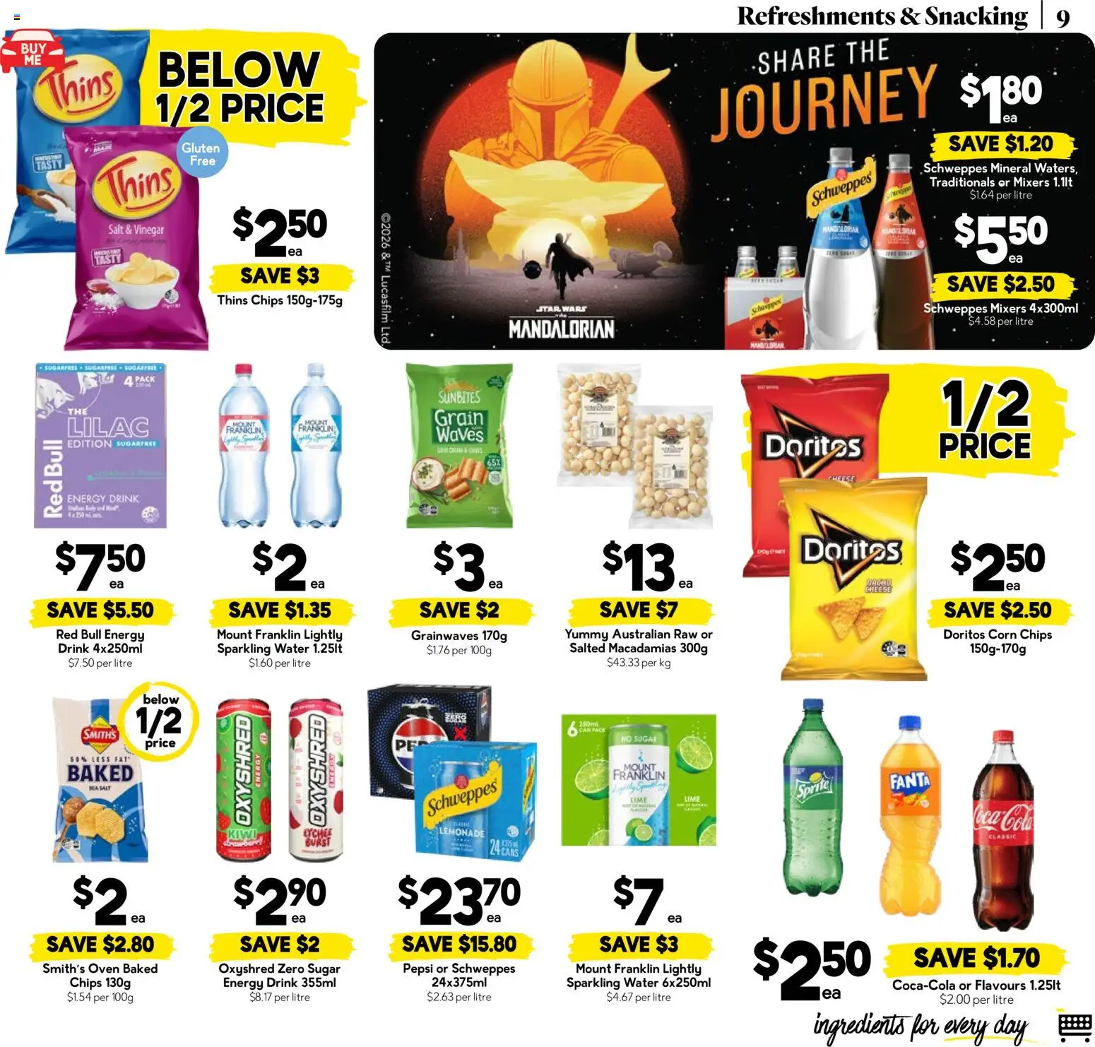 Drakes catalogue - valid from 20.05.2026 | Page: 9 | Products: Chips, Water, Vinegar, Lime