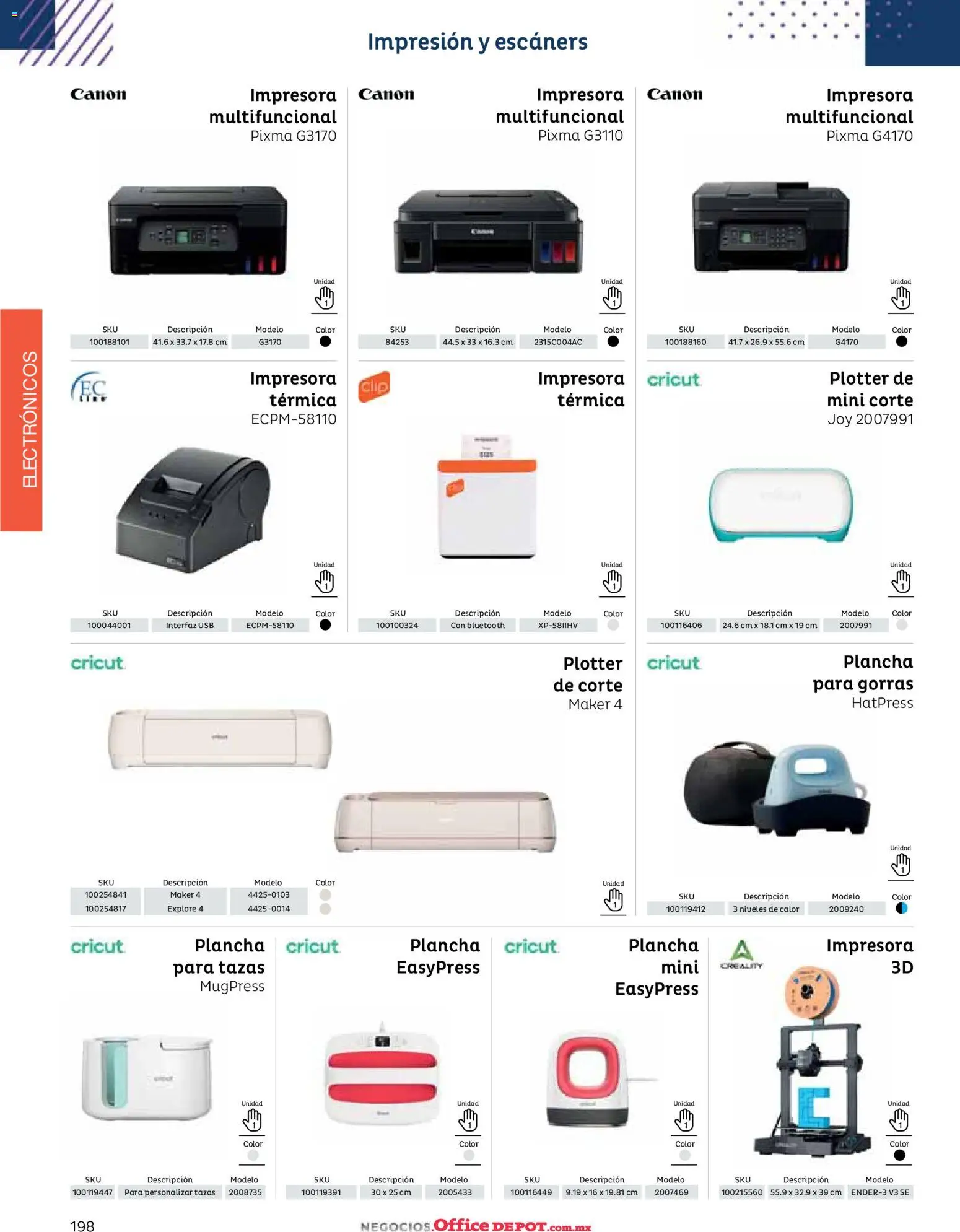 Nuevas ofertas de Office Depot válidas en toda la República Mexicana desde el 12/01/2026. ¡Encuentra las mejores ofertas en Office Depot catálogo 2026! | Página: 200 | Productos: Usb, Impresora, Plancha