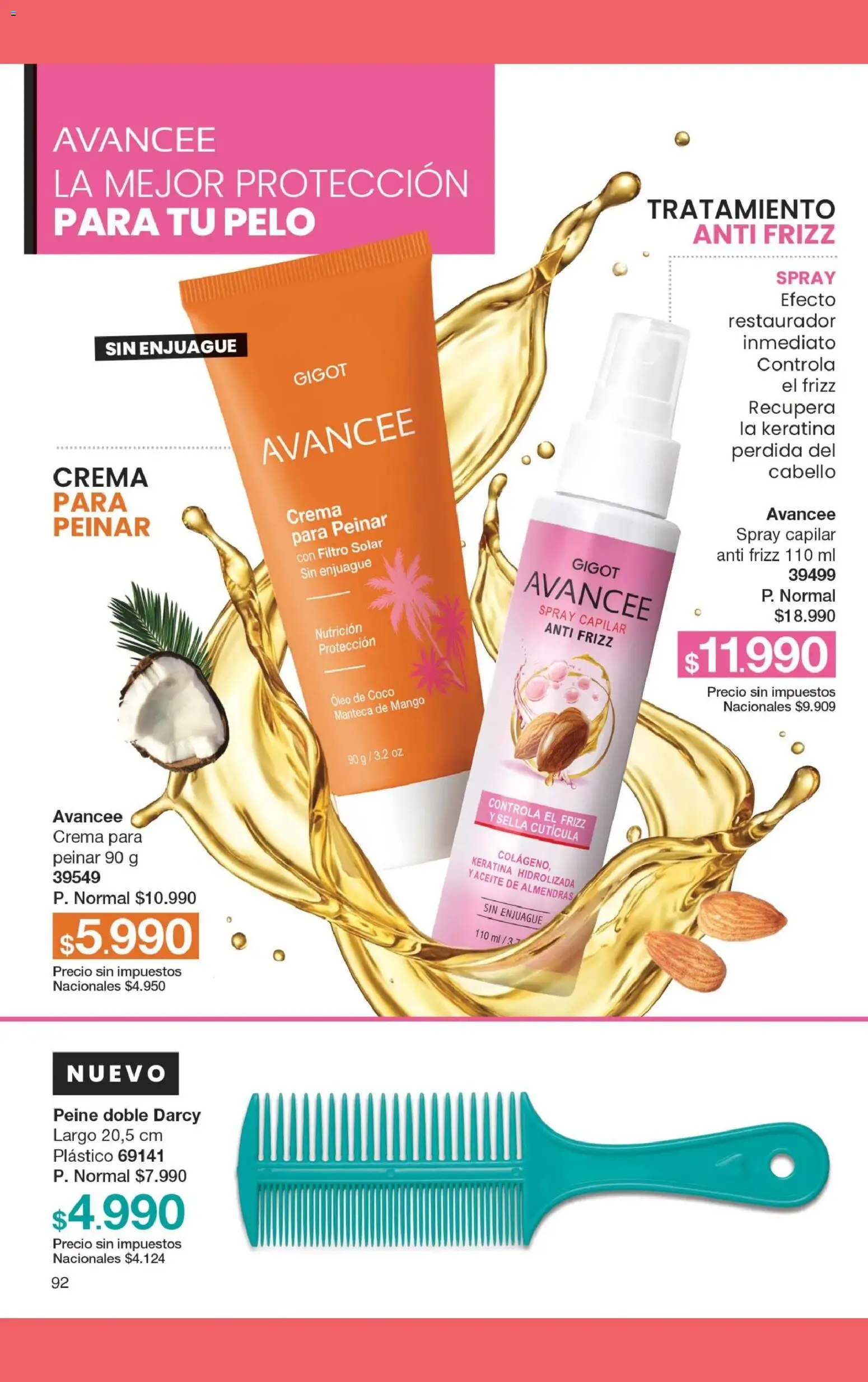 Gigot - CAMPAÑA 10 │ válido desde el 18.06.2026 | Página: 100 | Productos: Peine, Aceite, Mango, Crema