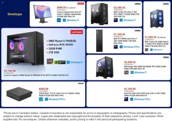 Preview of Canada Computers weekly flyer from shop Canada Computers valid from Jul 28, 2026