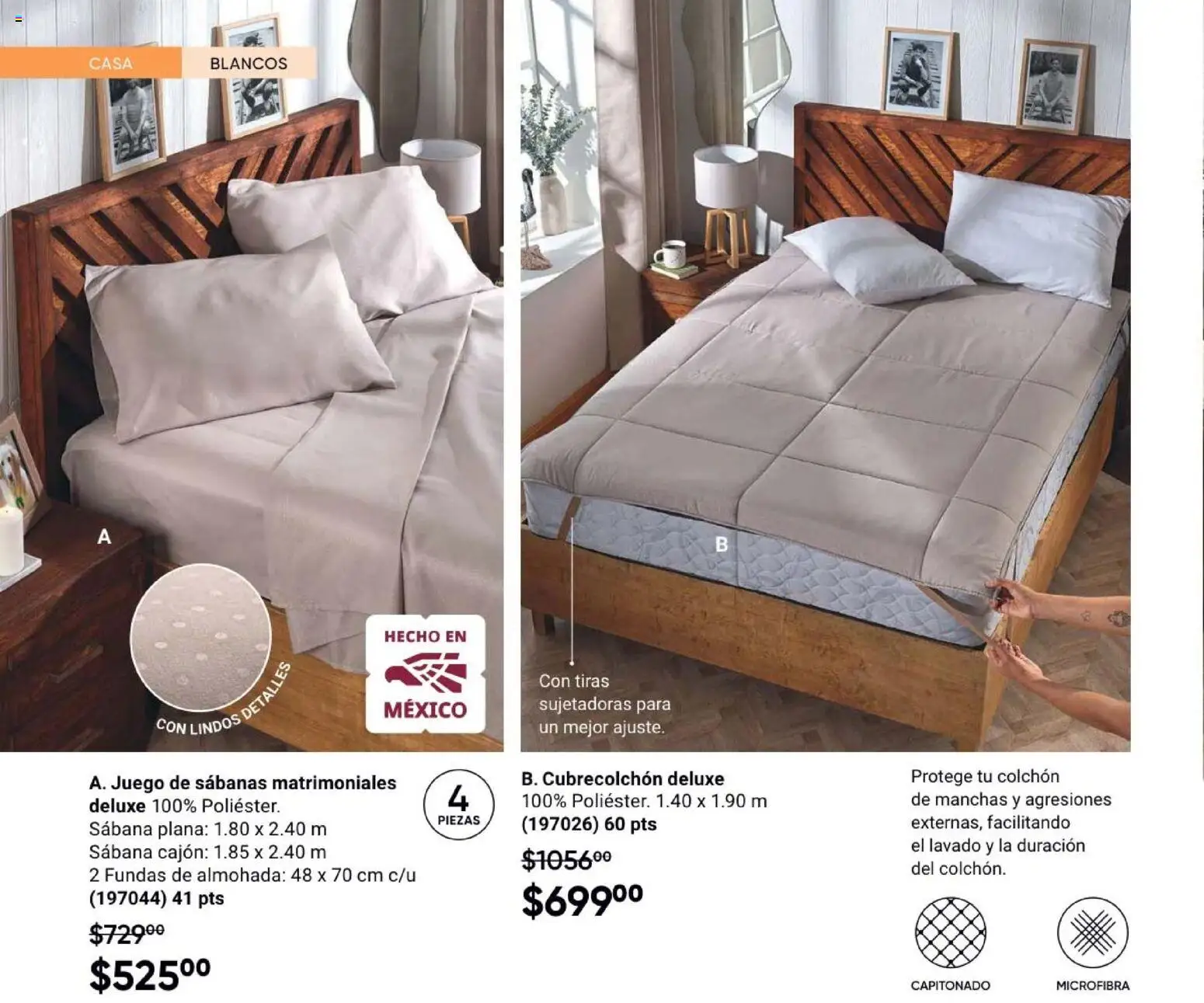 Nuevas ofertas de AVON válidas en toda la República Mexicana desde el 31/07/2026. ¡Encuentra las mejores ofertas en AVON Casa & Estilo 12 2026! | Página: 90 | Productos: Juego, Colchón, Almohada, Sabanas