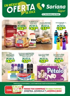 Vista previa de Soriana En México Oferta se dice Soriana Súper Nacional, nuevo folleto de la tienda, válido en México a partir del 25/09/2026