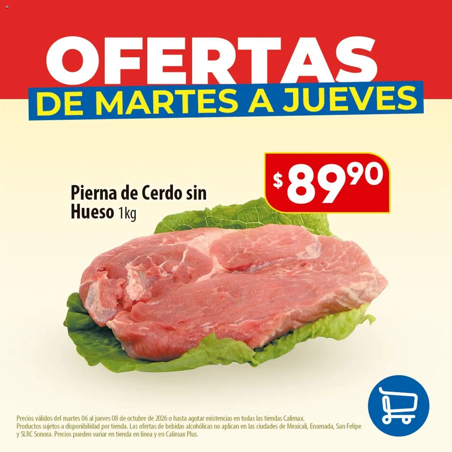 Nuevas ofertas de Calimax válidas en toda la República Mexicana desde el 06/10/2026. ¡Encuentra las mejores ofertas en Calimax folleto Ofertas de martes a jueves - carne! | Página: 4