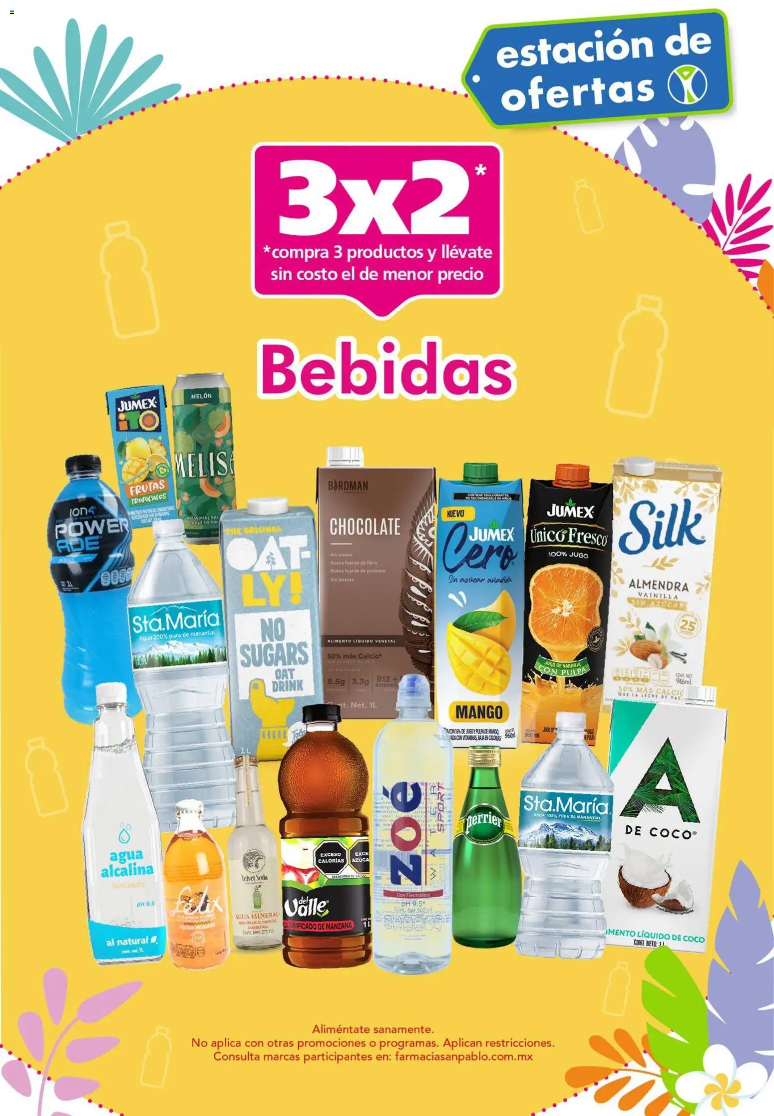 Nuevas ofertas de Farmacia San Pablo válidas en toda la República Mexicana desde el 05/07/2026. ¡Encuentra las mejores ofertas en Farmacia San Pablo catálogo! | Página: 13 | Productos: Fuente, Agua, Mango, Chocolate