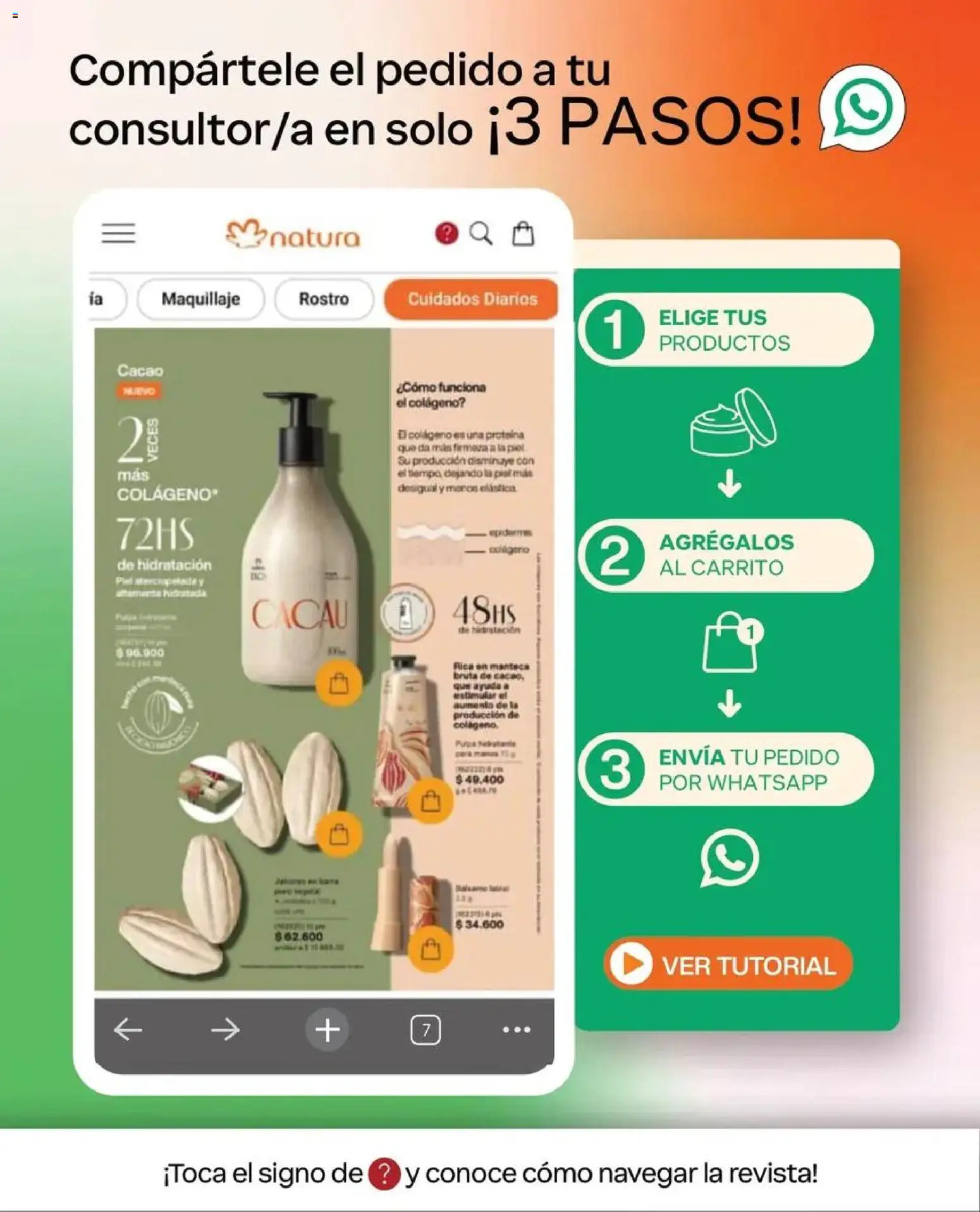 Natura catálogo │ válido desde el 31.08.2026 | Página: 2 | Productos: Proteína, Cacao, Maquillaje, Manteca