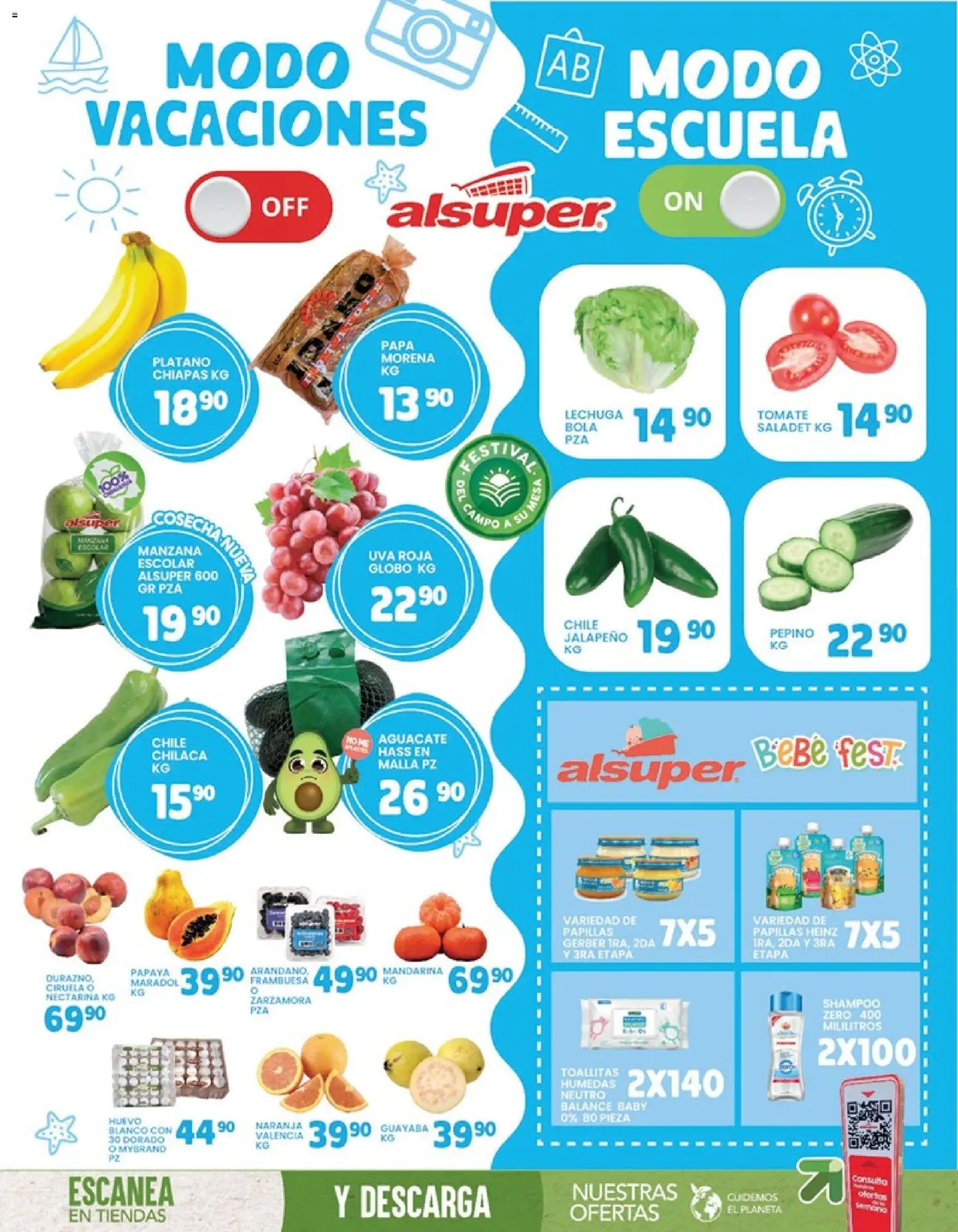 Nuevas ofertas de Alsuper válidas en toda la República Mexicana desde el 18/08/2026. ¡Encuentra las mejores ofertas en Alsuper folleto! | Página: 8 | Productos: Papa, Manzana, Uva, Shampoo