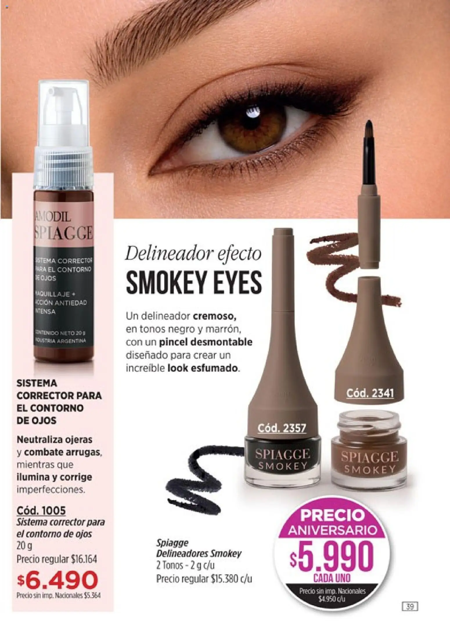 Amodil - Campaña 10 │ válido desde el 01.06.2026 | Página: 39 | Productos: Pincel, Contorno de ojos, Delineador, Contorno