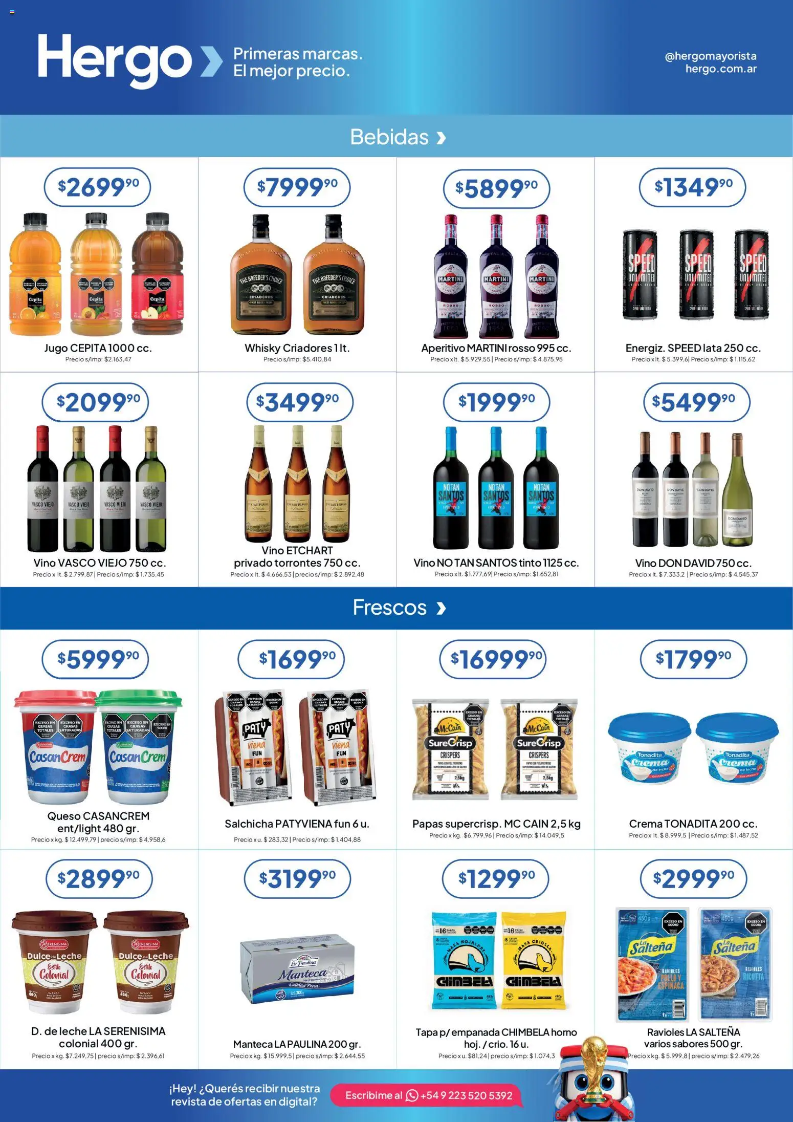 Hergo catálogo │ válido desde el 24/06/2026 | Página: 4 | Productos: Whisky, Pollo, Ravioles, Vino
