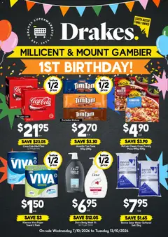 Preview of Drakes catalogue Millicent & Mount Gambier - valid from 07/10/2026