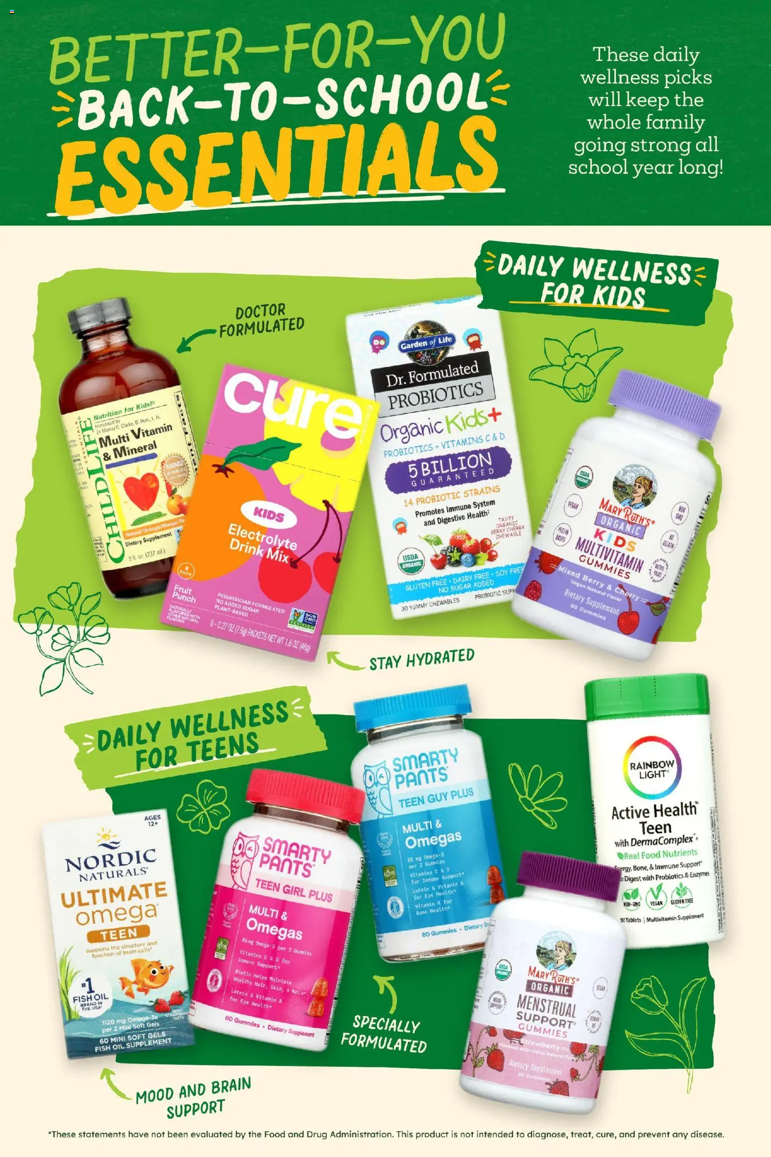 Sprouts Monthly Ad - valid from 07/29/2026 | Page: 32 | Products: Fish Oil, Probiotics, Biotin, Fish