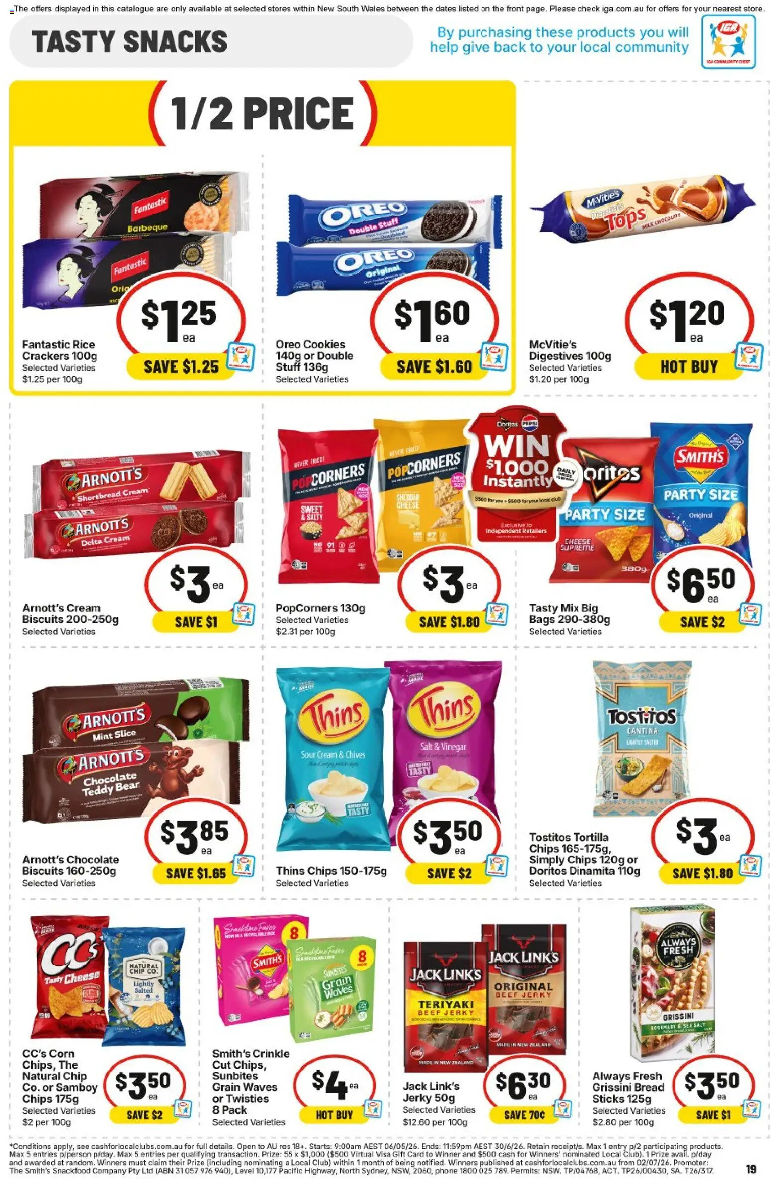 IGA catalogue - valid from 10/06/2026 | Page: 19 | Products: Milk, Chocolate, Passionfruit, Bag