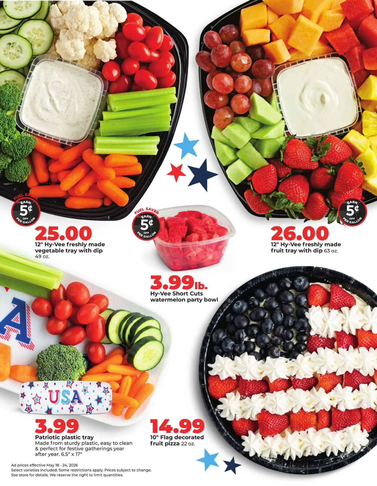 HyVee Weekly Ad - valid from 18.05.2026 | Page: 6 | Products: Pizza, Watermelon