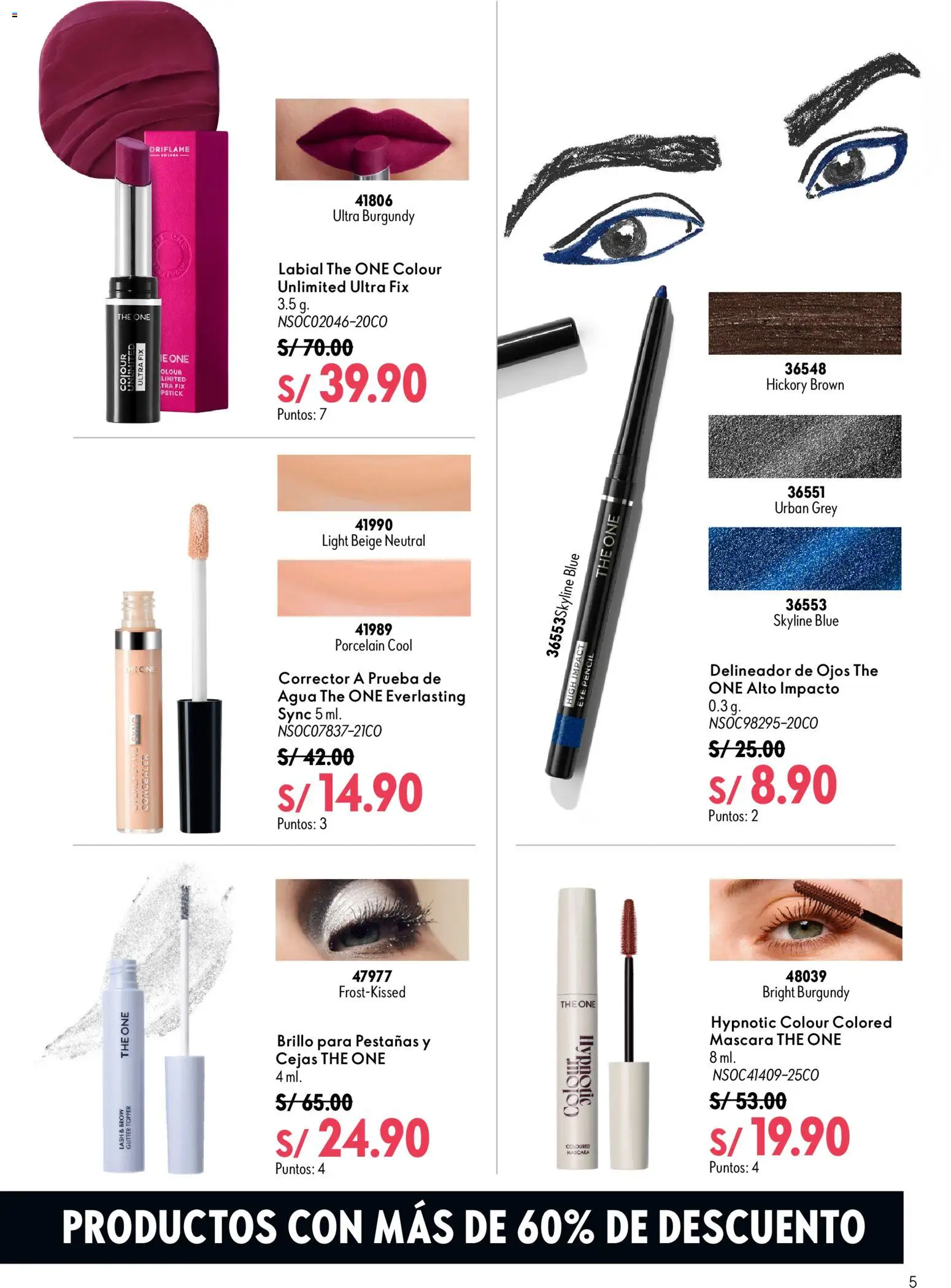 Catálogo Oriflame válido desde 01/08/2026 | Página: 5 | Productos: Delineador de ojos, Delineador, Agua, Corrector