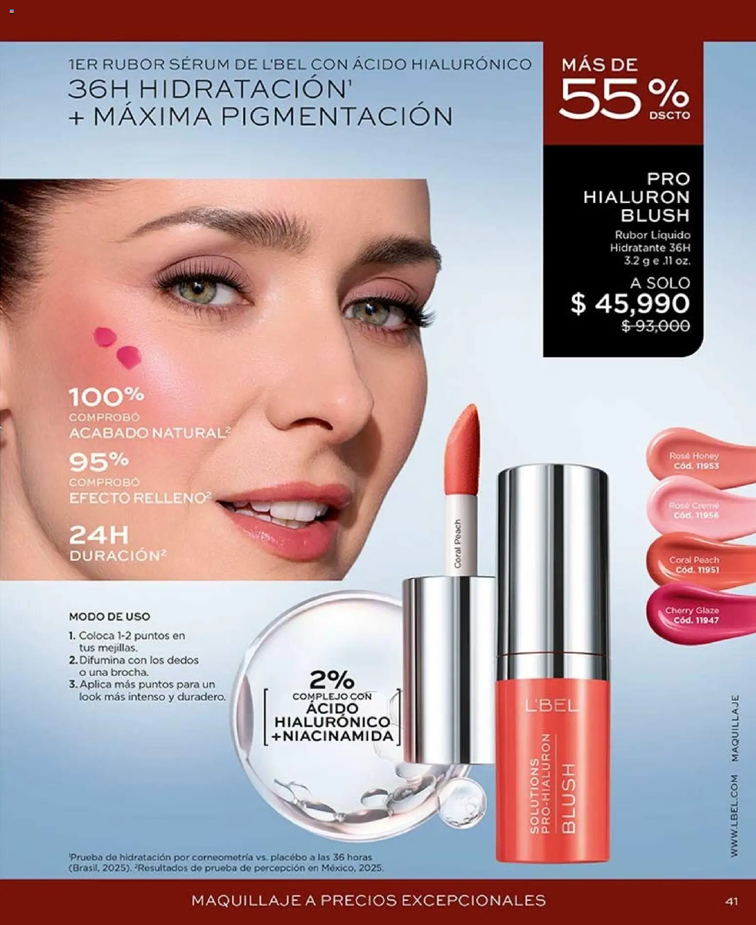 L'Bel revista - valida desde el 07/09/2026 | Página: 41 | Productos: Rubor, Serum, Maquillaje