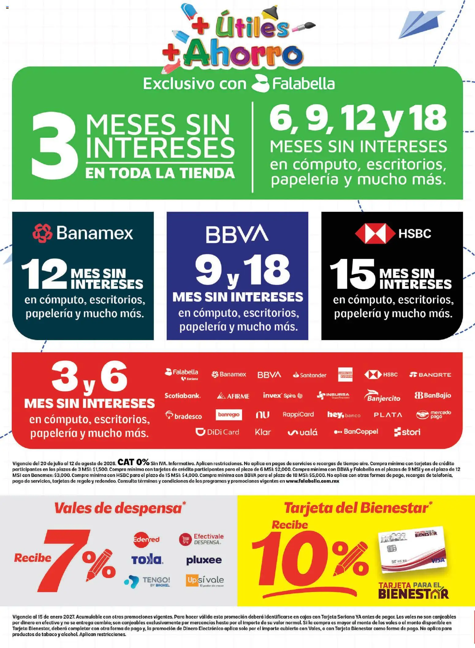 Nuevas ofertas de Soriana válidas en toda la República Mexicana desde el 20/07/2026. ¡Encuentra las mejores ofertas en Soriana Más útiles más ahorro Mercado Nacional! | Página: 2 | Productos: Banco, Despensa