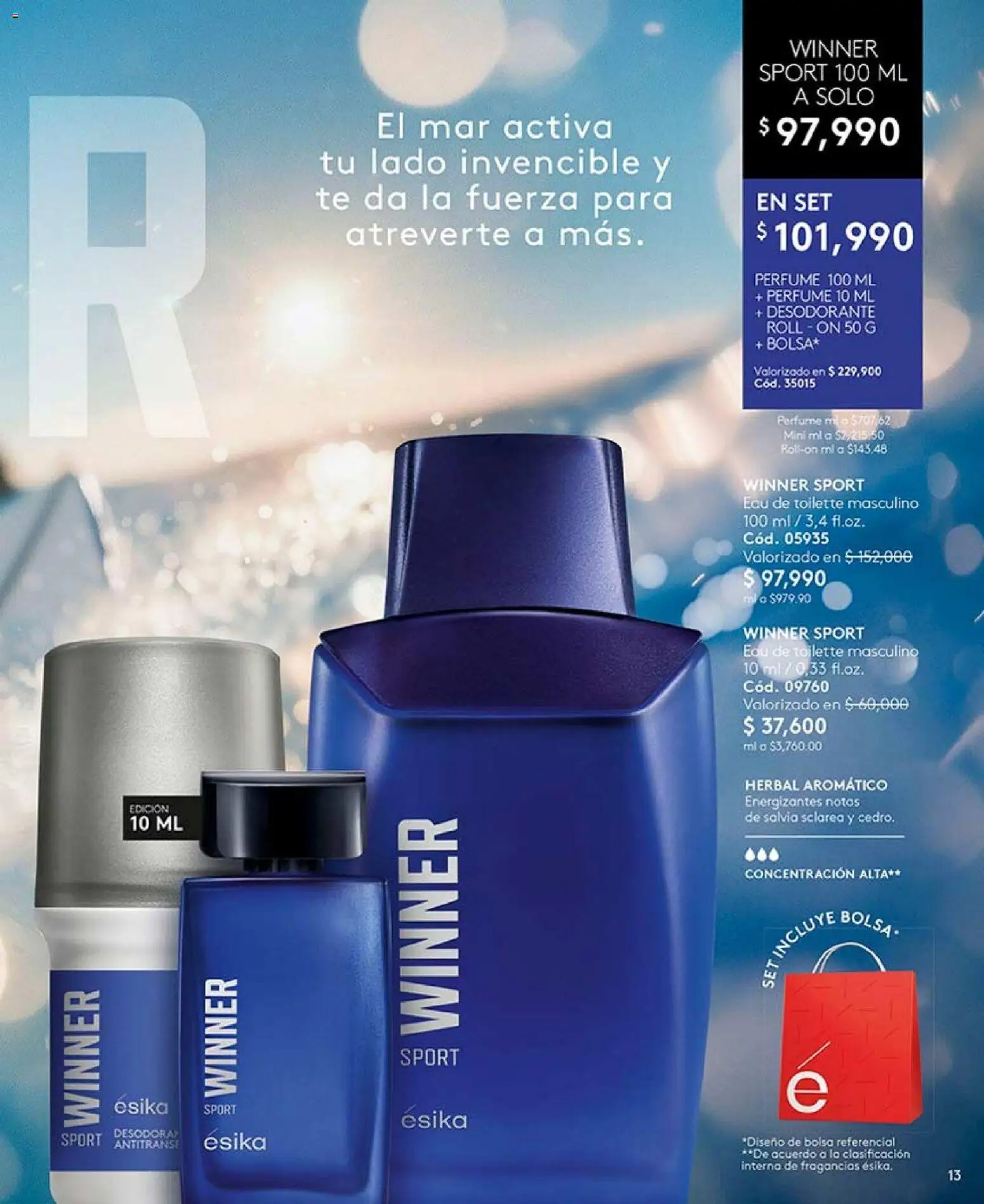 Ésika revista - valida desde el 04.05.2026 | Página: 15 | Productos: Té, Bolsa, Perfume, Desodorante