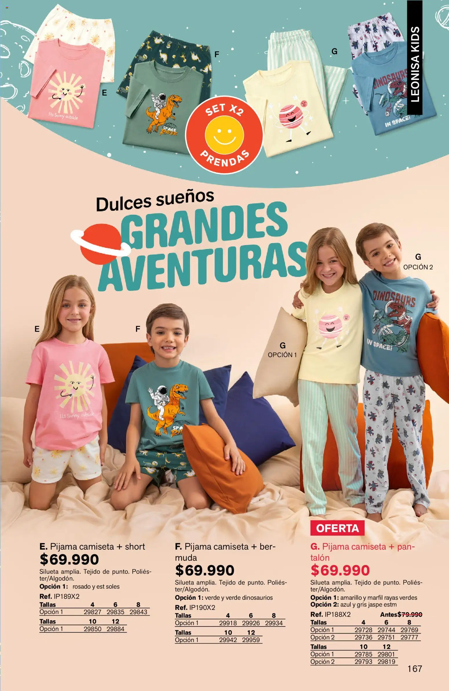 Leonisa revista - valida desde el 24/08/2026 | Página: 167 | Productos: Short, Camiseta, Pijama, Pan